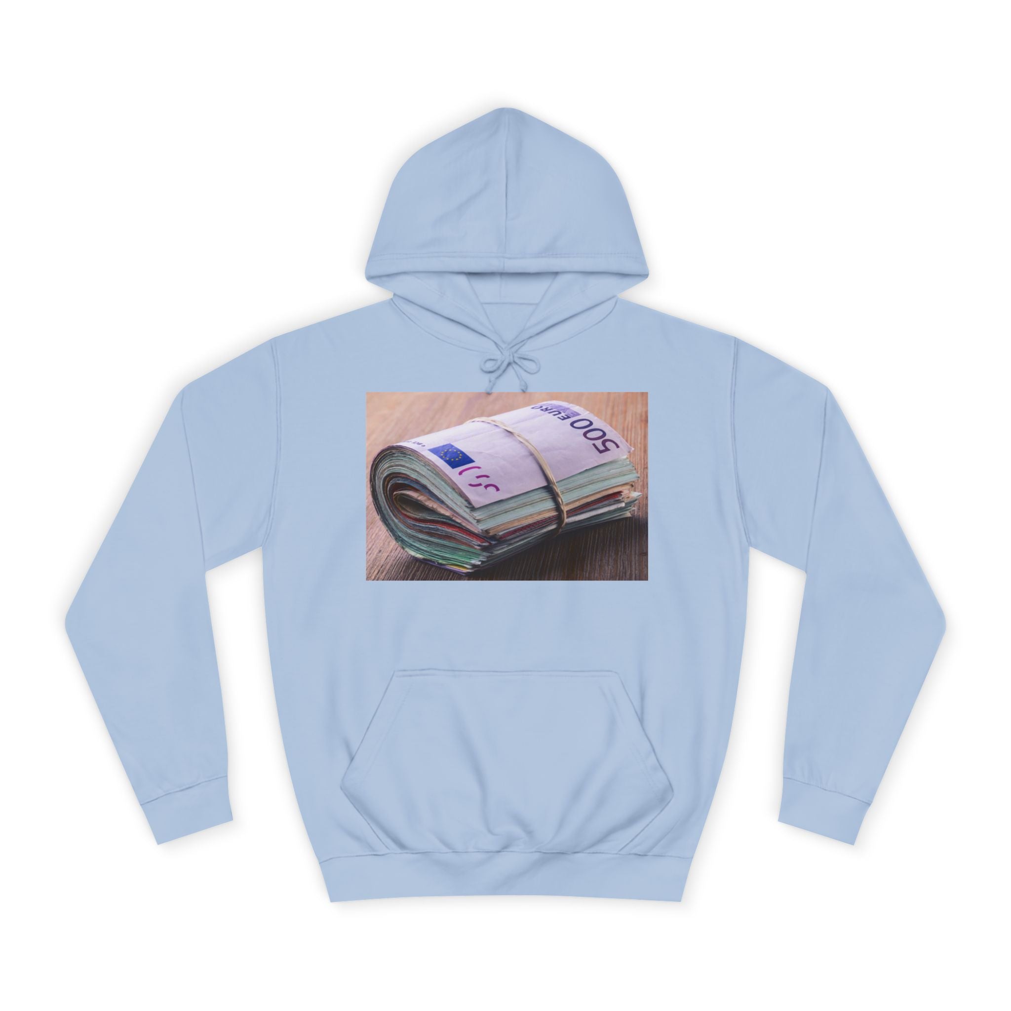 Rolled Currency Stack Hoodie | Money Print, Cash Bundle