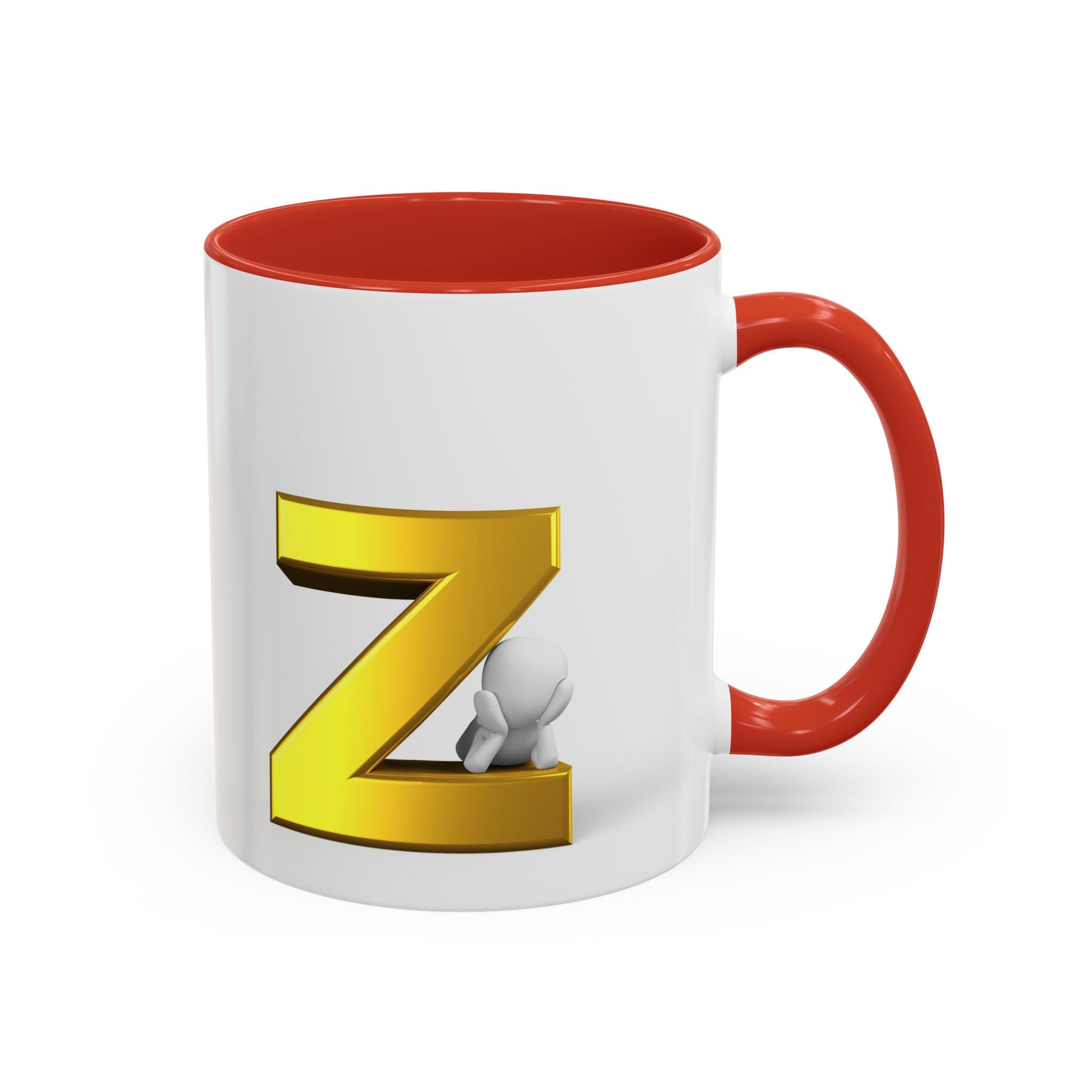 Gold Letter Z Initial Mug | Accent Coffee Mug 11oz or 15oz