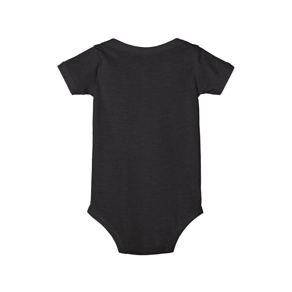 Minimal Dotted Alphabet Infant Onesie | Plain Baby Bodysuit