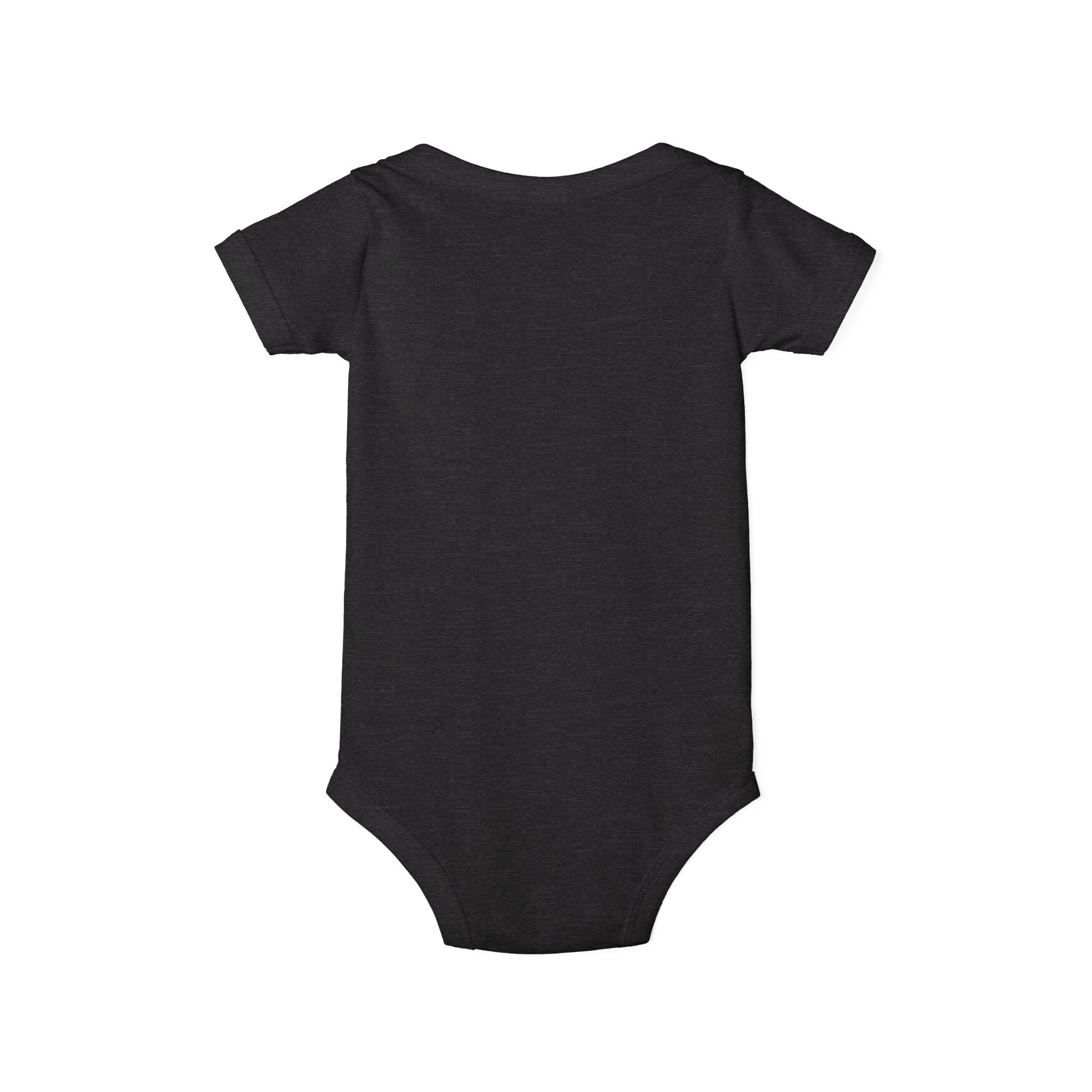 Minimal Dotted Alphabet Infant Onesie | Plain Baby Bodysuit