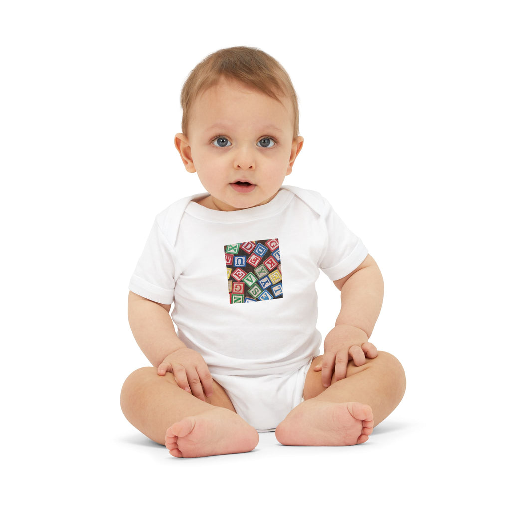 Colorful Alphabet Blocks Infant One Piece | Baby Bodysuit