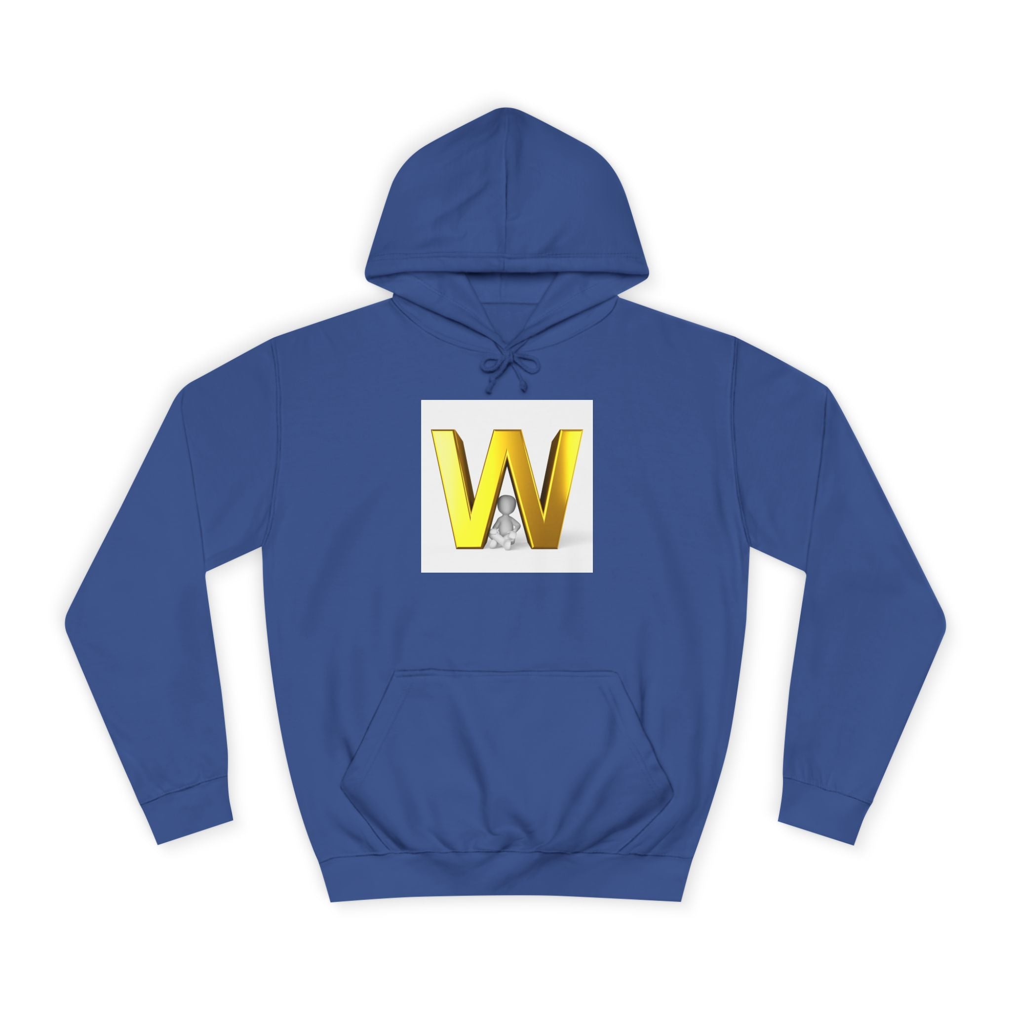 Sweat à capuche lettre W 3D dorée | Sweat initial monogramme