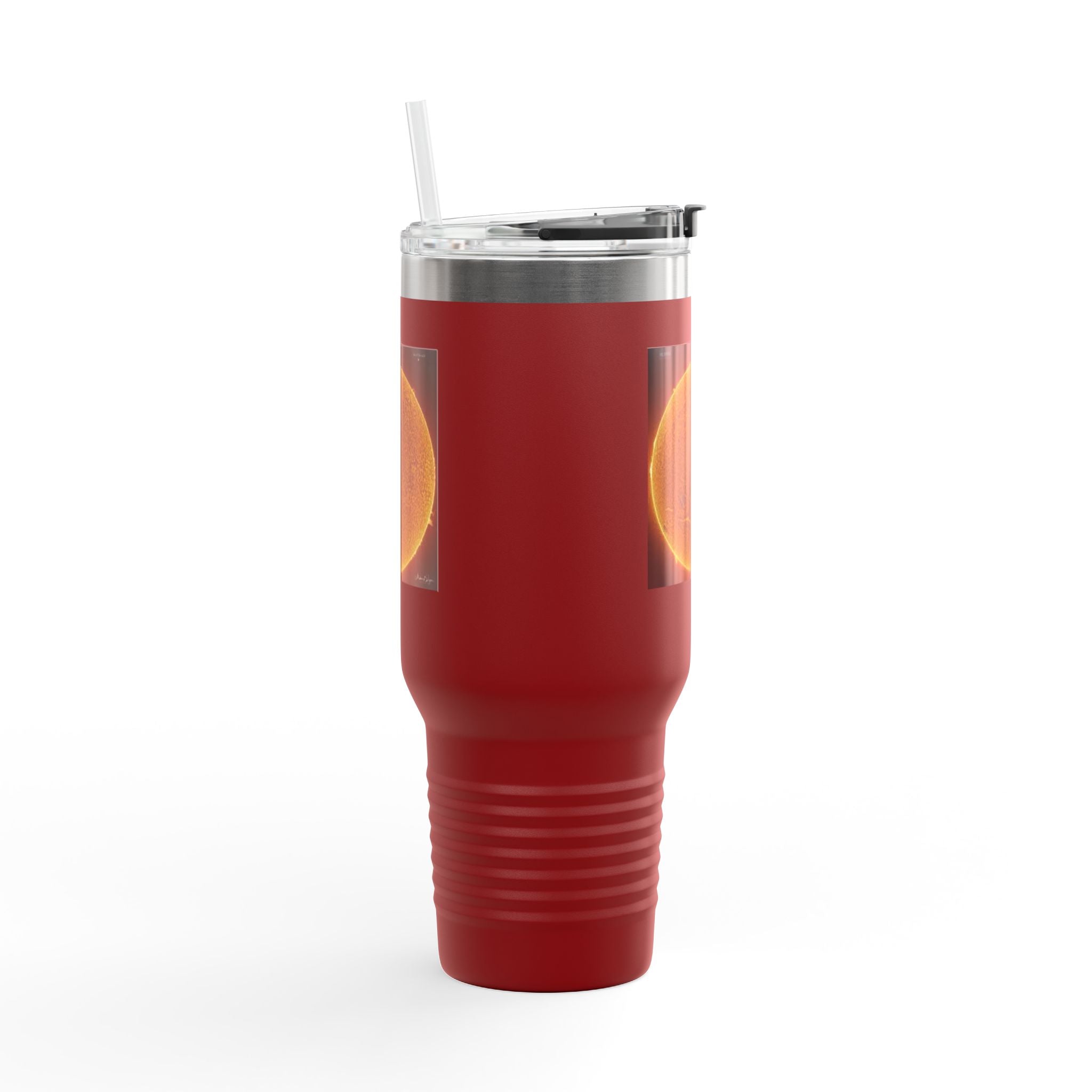 Mug de voyage photo solaire 40oz | Gobelet isotherme en acier inoxydable Solar Disc