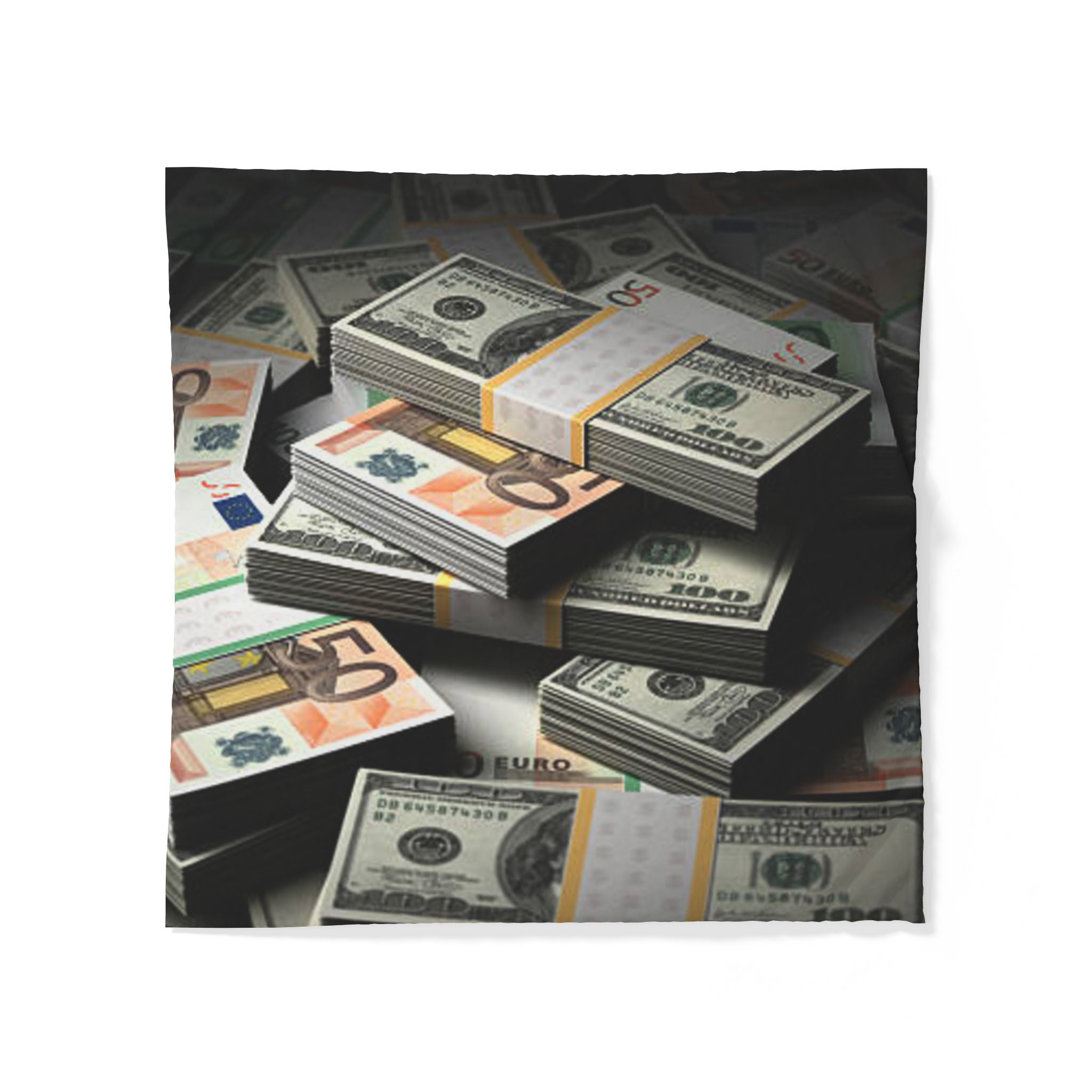 Stacks of Cash Duvet Cover | Money Print Bedding