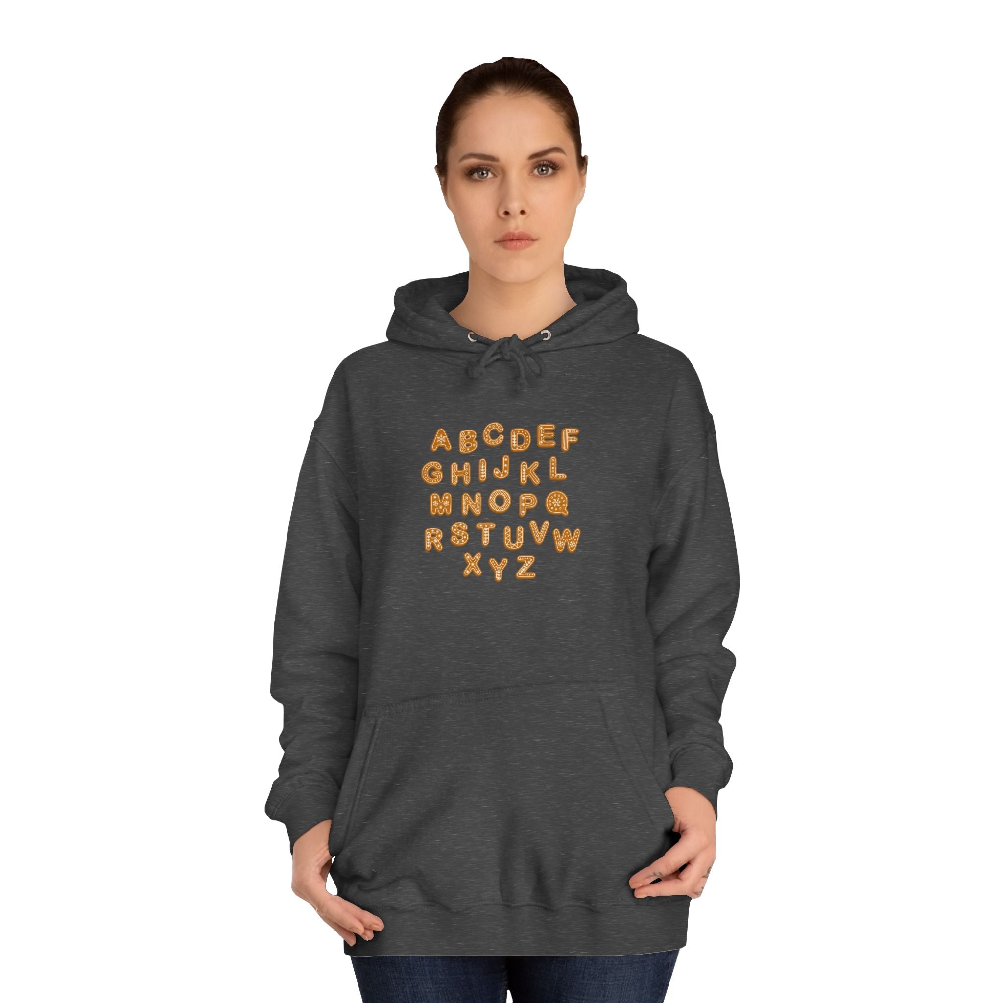Cookie Alphabet Hoodie | Letters A to Z Cookie Font Sweatshirt