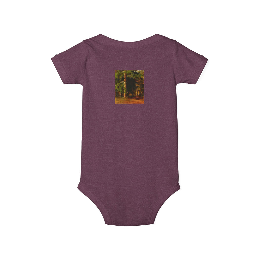 Woodland Forest Illustration Infant Onesie | Baby Bodysuit