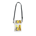3D Character Pushing Gold Letter M Small Cell Phone Wallet | Crossbody Phone Purse