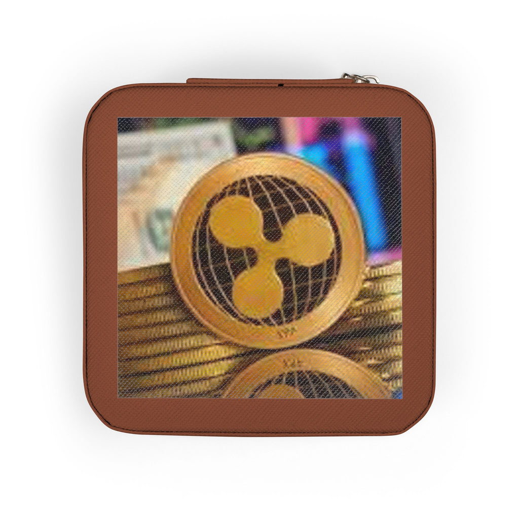 Ripple Coin Jewelry Travel Case | Compact Velvet Ring Earring Organizer