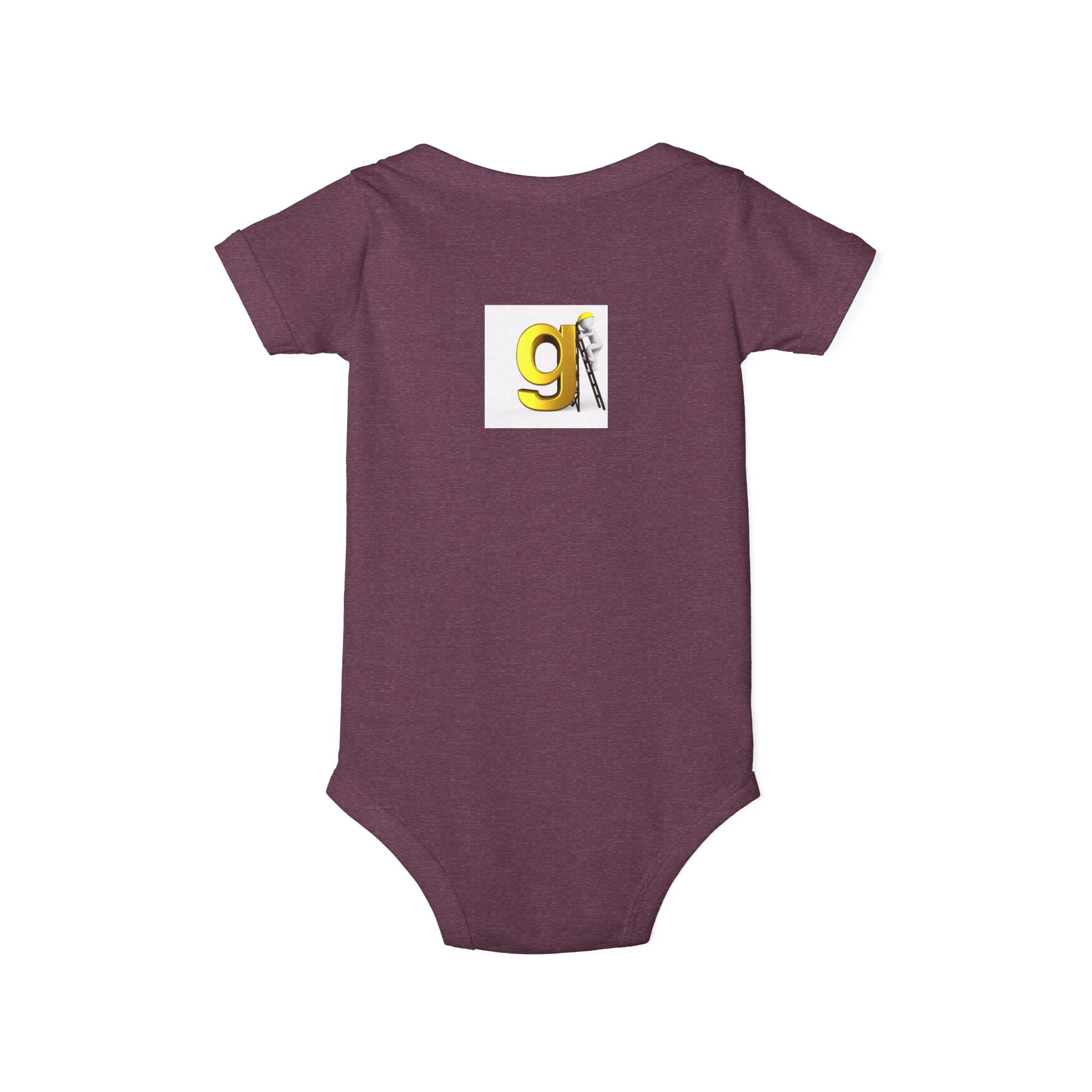 Yellow Letter G with worker Onesie | Baby Bodysuit, Alphabet Initial