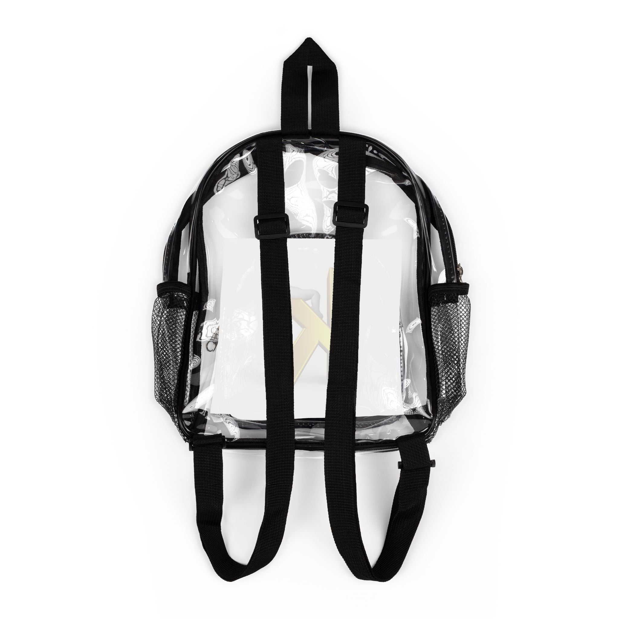 Yellow Letter K Monogram Backpack | Clear Stadium Backpack
