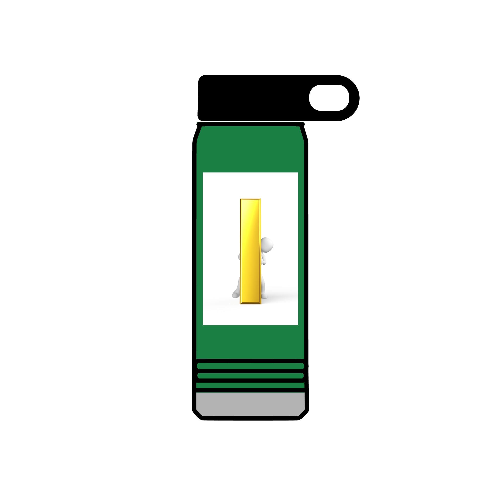 Yellow Door with Peekaboo Character Water Bottle | 20oz Stainless