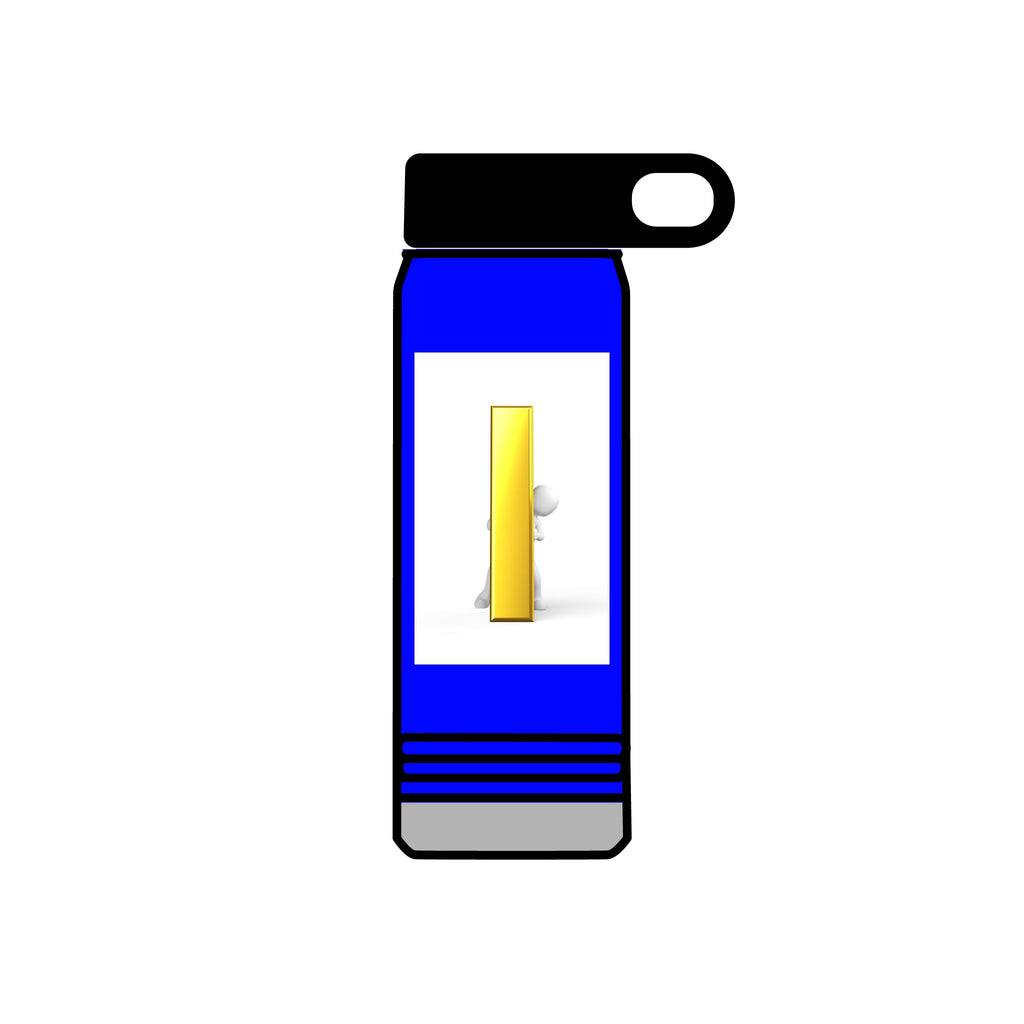 Yellow Door with Peekaboo Character Water Bottle | 20oz Stainless