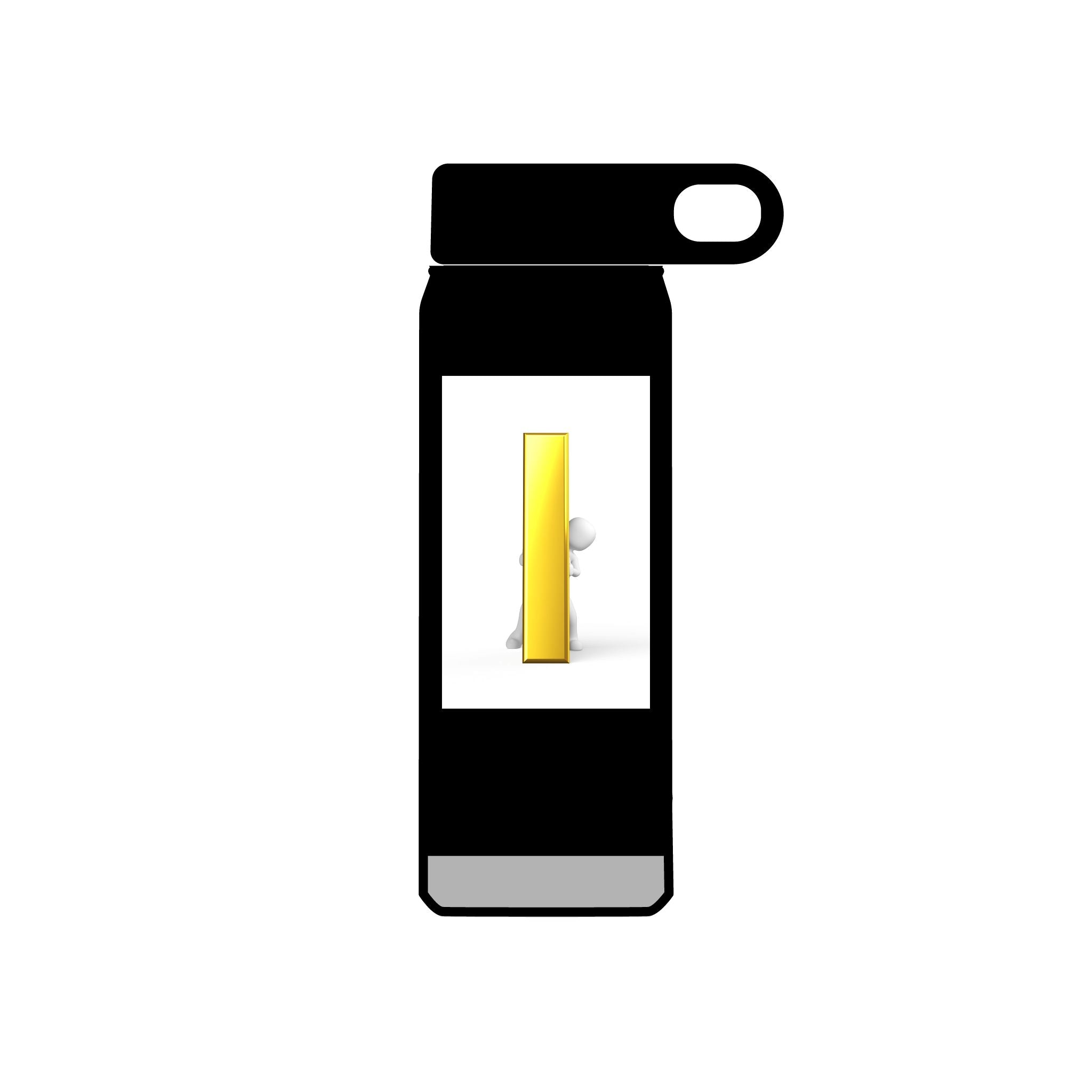 Yellow Door with Peekaboo Character Water Bottle | 20oz Stainless