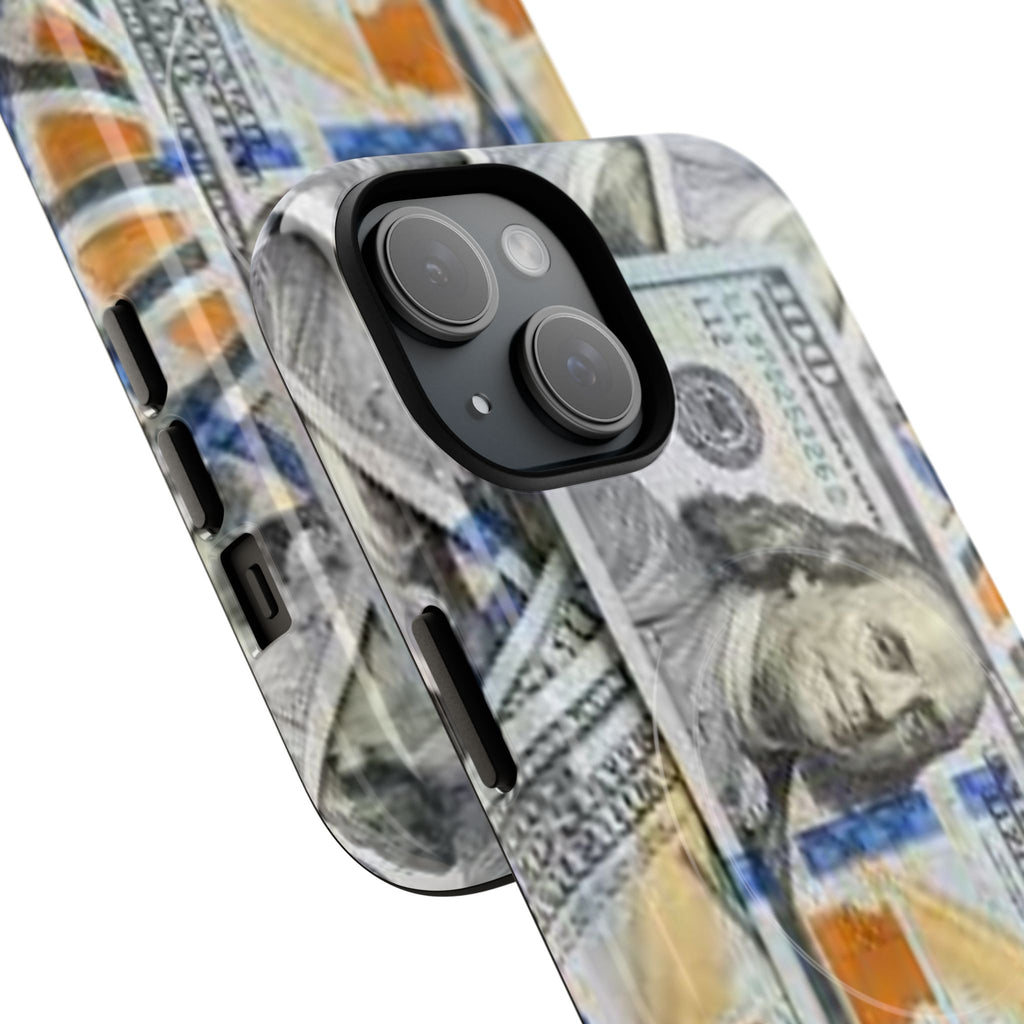 Hundred Dollar Bills Phone Case | Tough Magnetic Case, Money Pattern