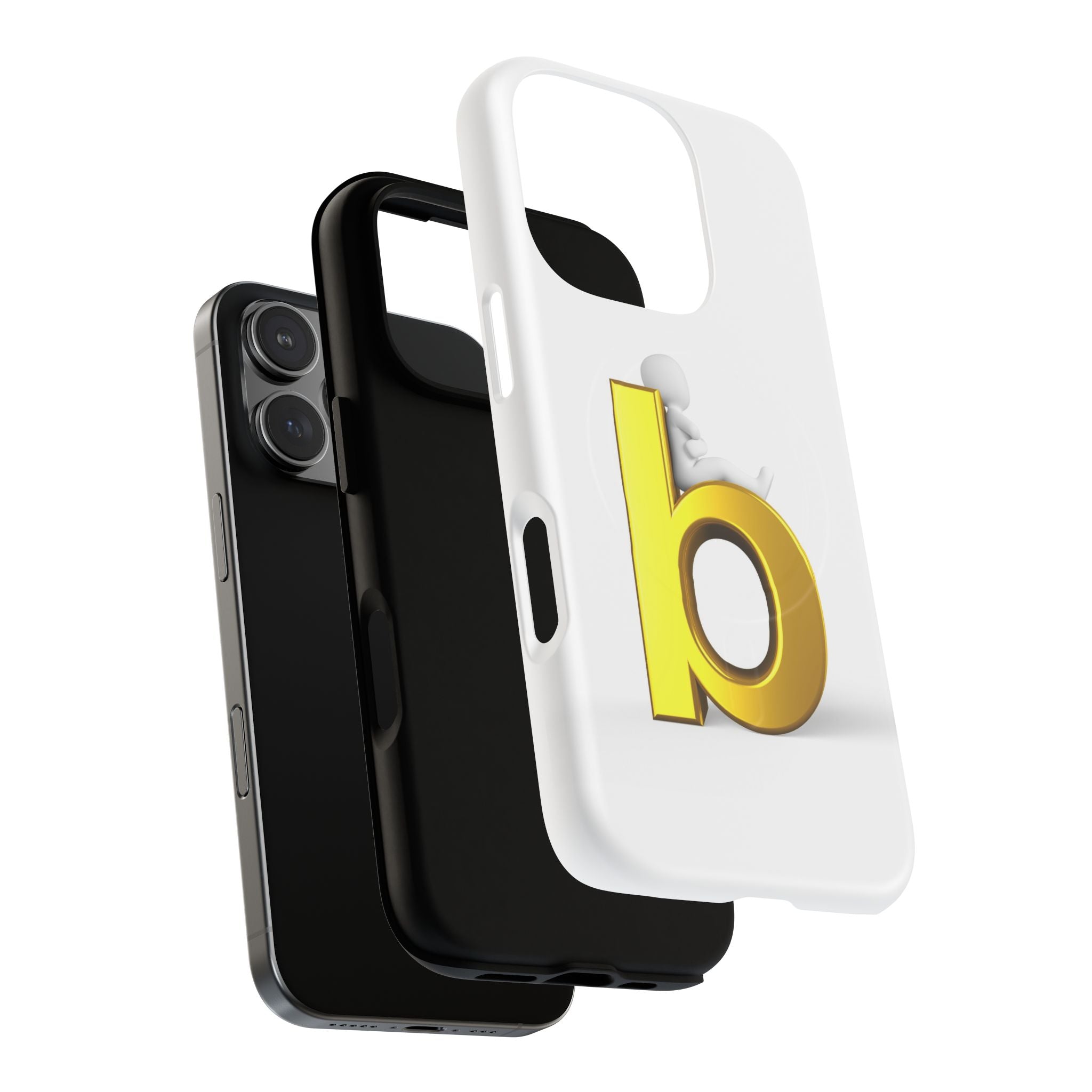 Gold Letter B Phone Case | Tough Magnetic Case