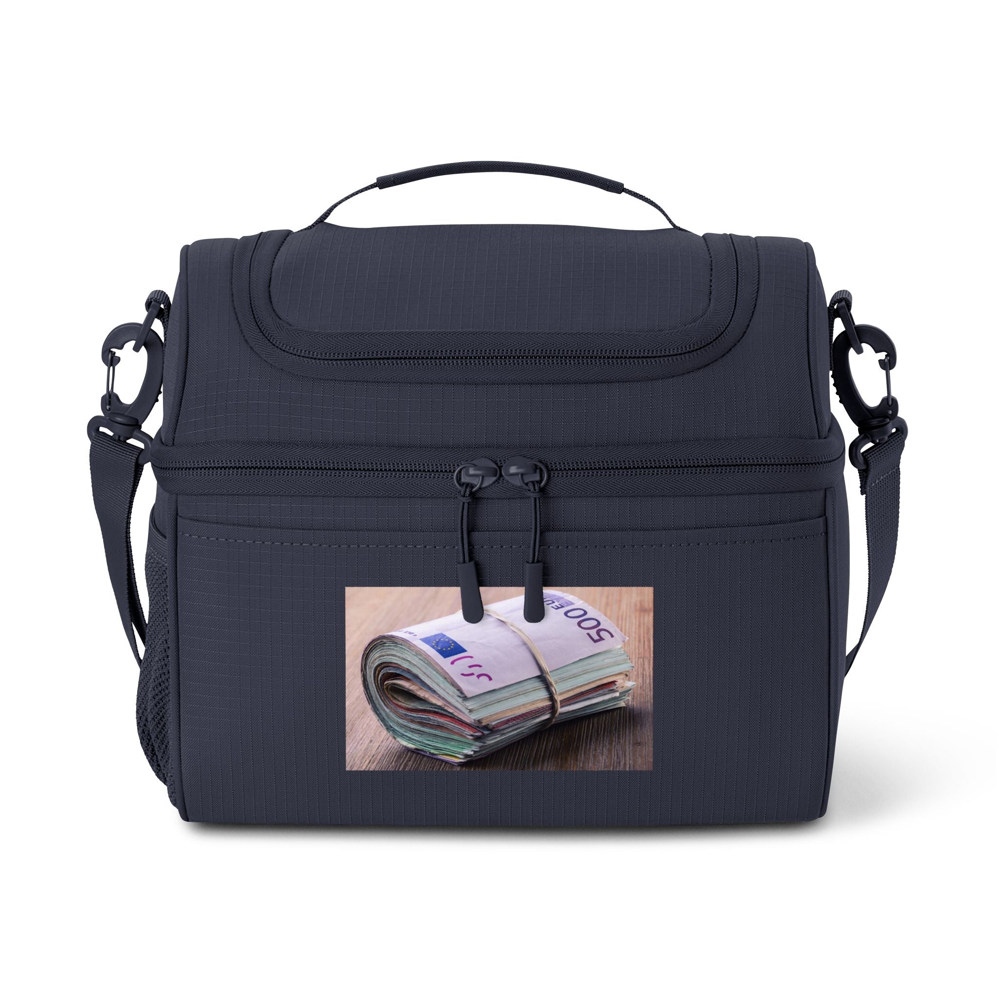 Rolled Cash Graphic Cooler Bag | Insulated Lunch Tote