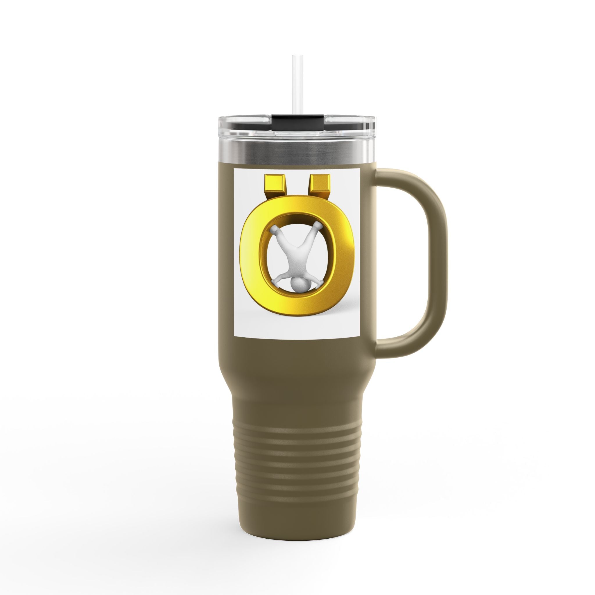 Gold Letter Ö Travel Mug | 40oz Insulated Tumbler
