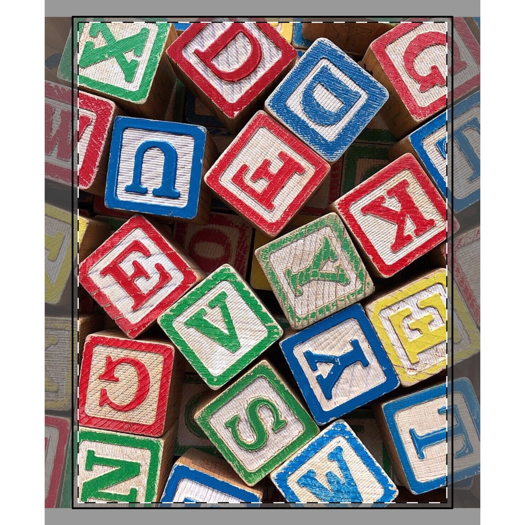 Couverture de blocs alphabet