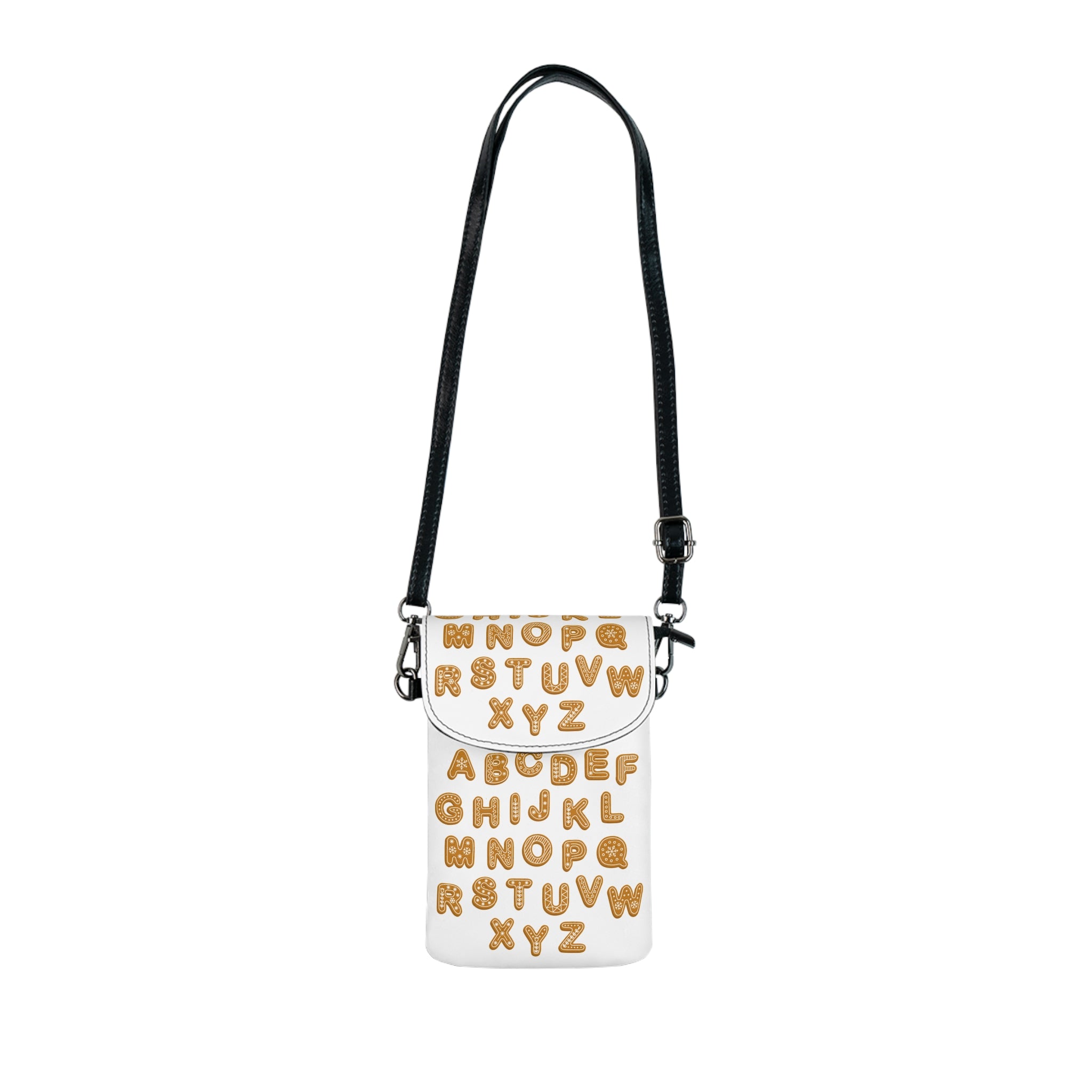 Alphabet Cookie Letters Small Cell Phone Wallet | Crossbody Phone Pouch