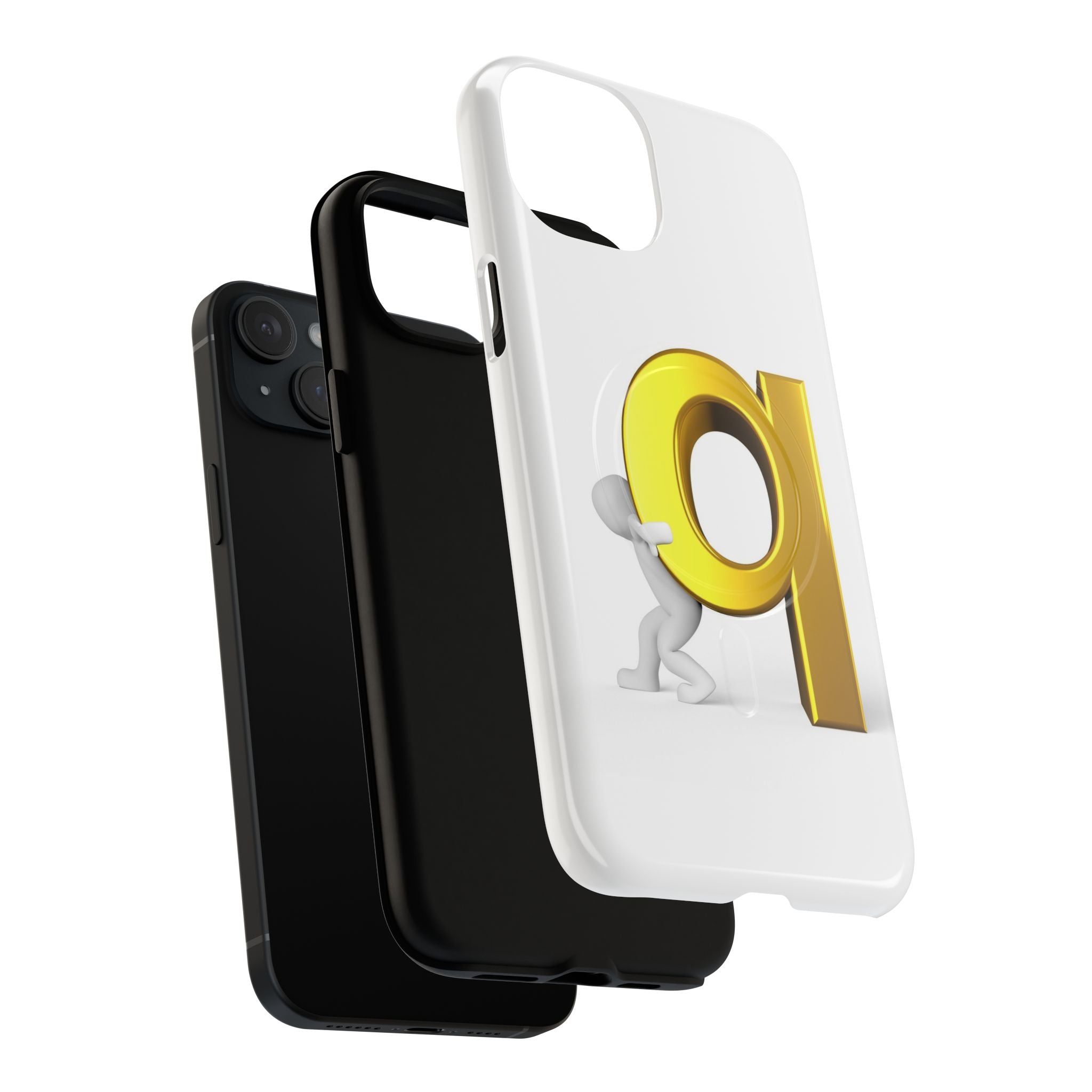 Gold Letter Q Phone Case | Tough Magnetic Case