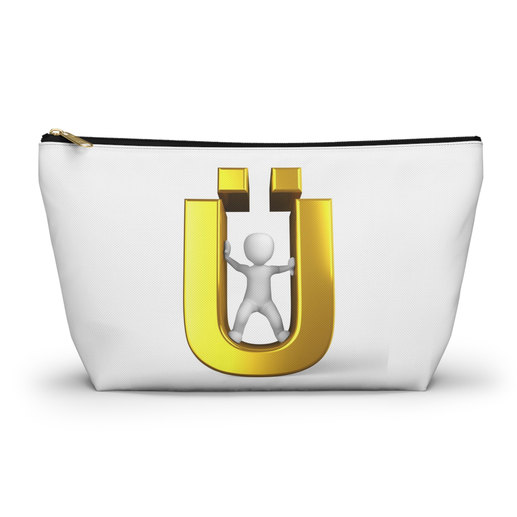 Pochette accessoire personnage aimant 3D doré
