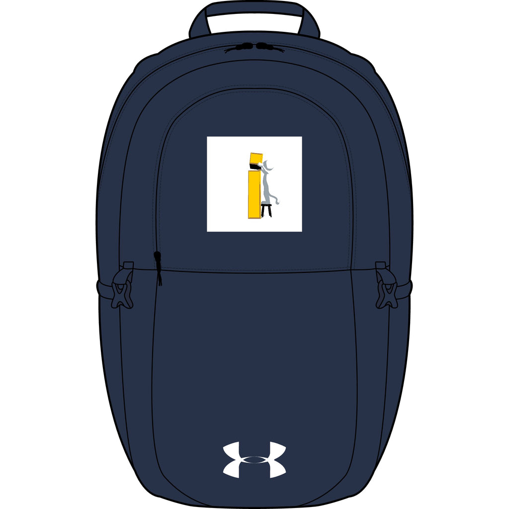 Yellow Letter i Backpack | Embroidered School Bag