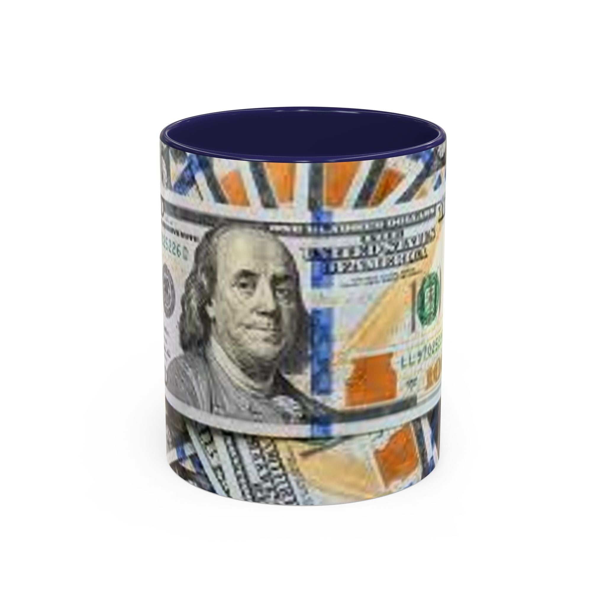 Tasse Billets de cent dollars | Tasse à café bicolore