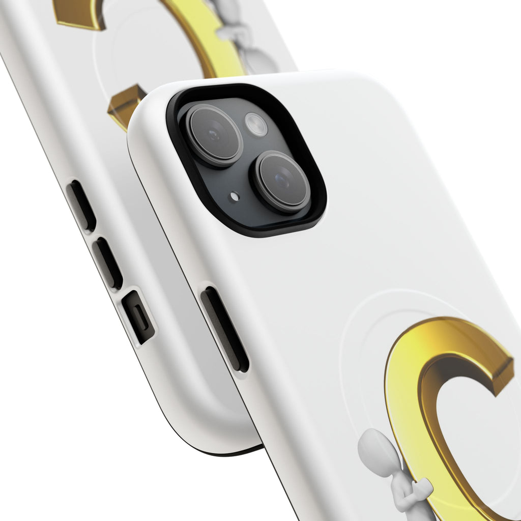 Gold Letter C Monogram Phone Case | Tough Magnetic Case