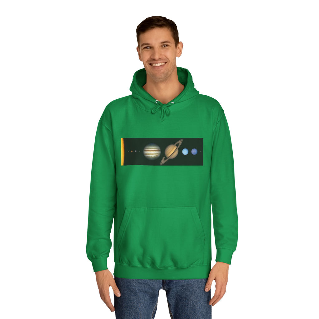 Solar System Planets Hoodie | Saturn Jupiter Earth Mars Nebula Design