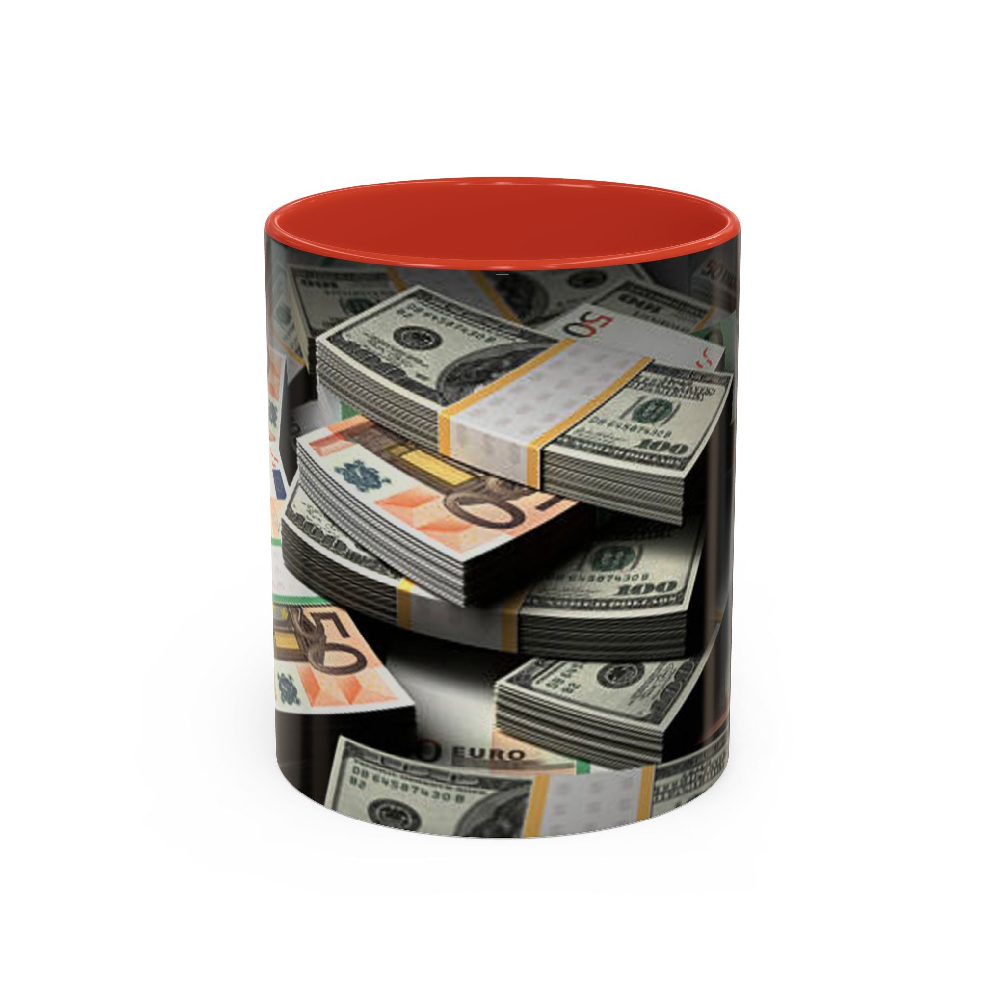 Tasses à Monnaie | Tasse à café bicolore 325 ml 444 ml, Motif Argent