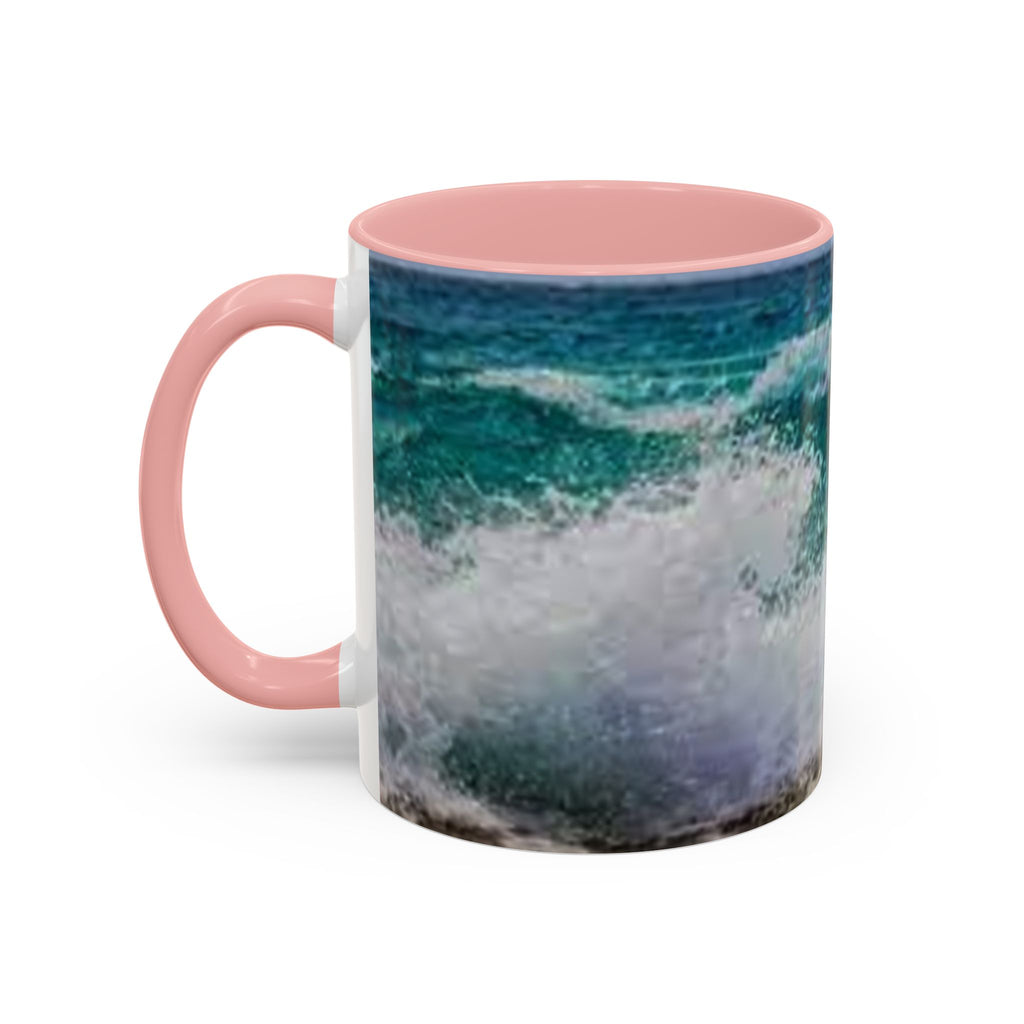 Ocean Wave Accent Coffee Mug | Beach Wave Photo Mug