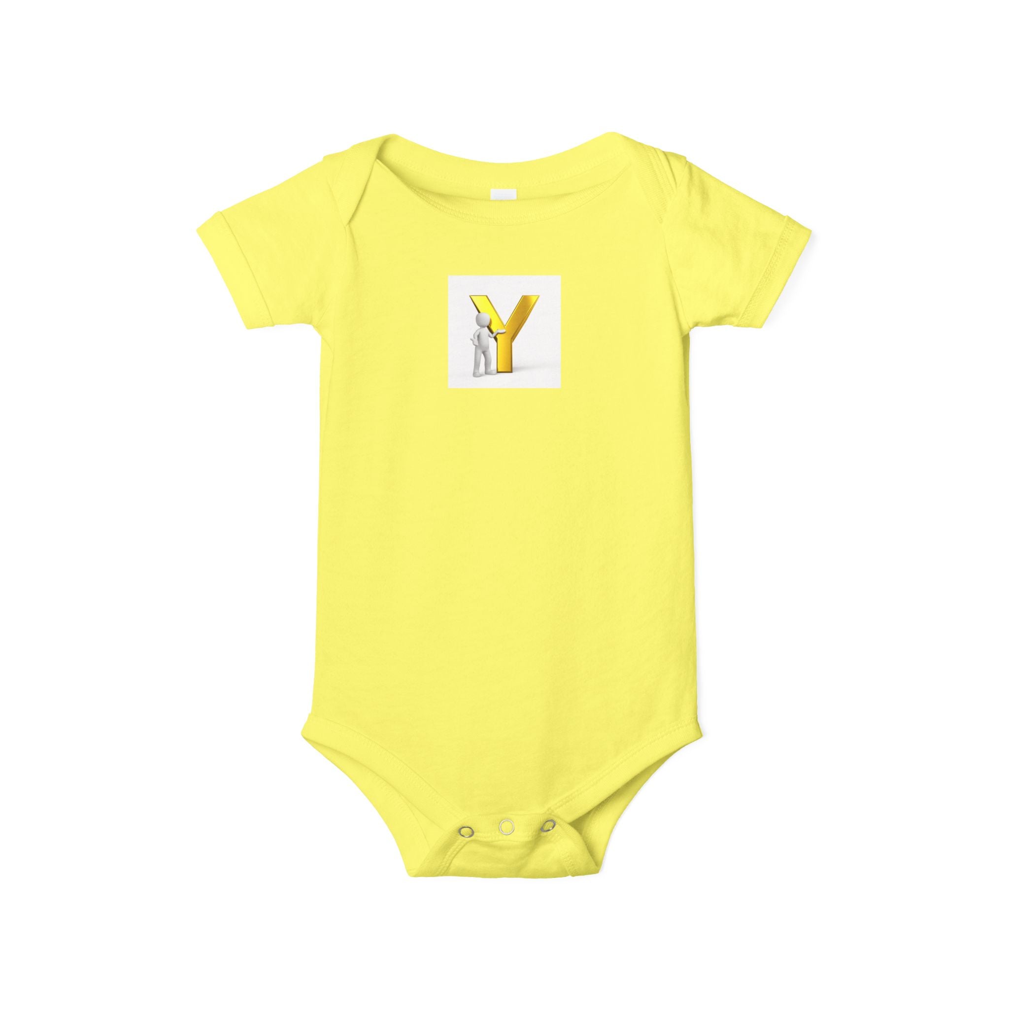 Body Bébé Jaune Lettre Y | Monogramme Body Bébé