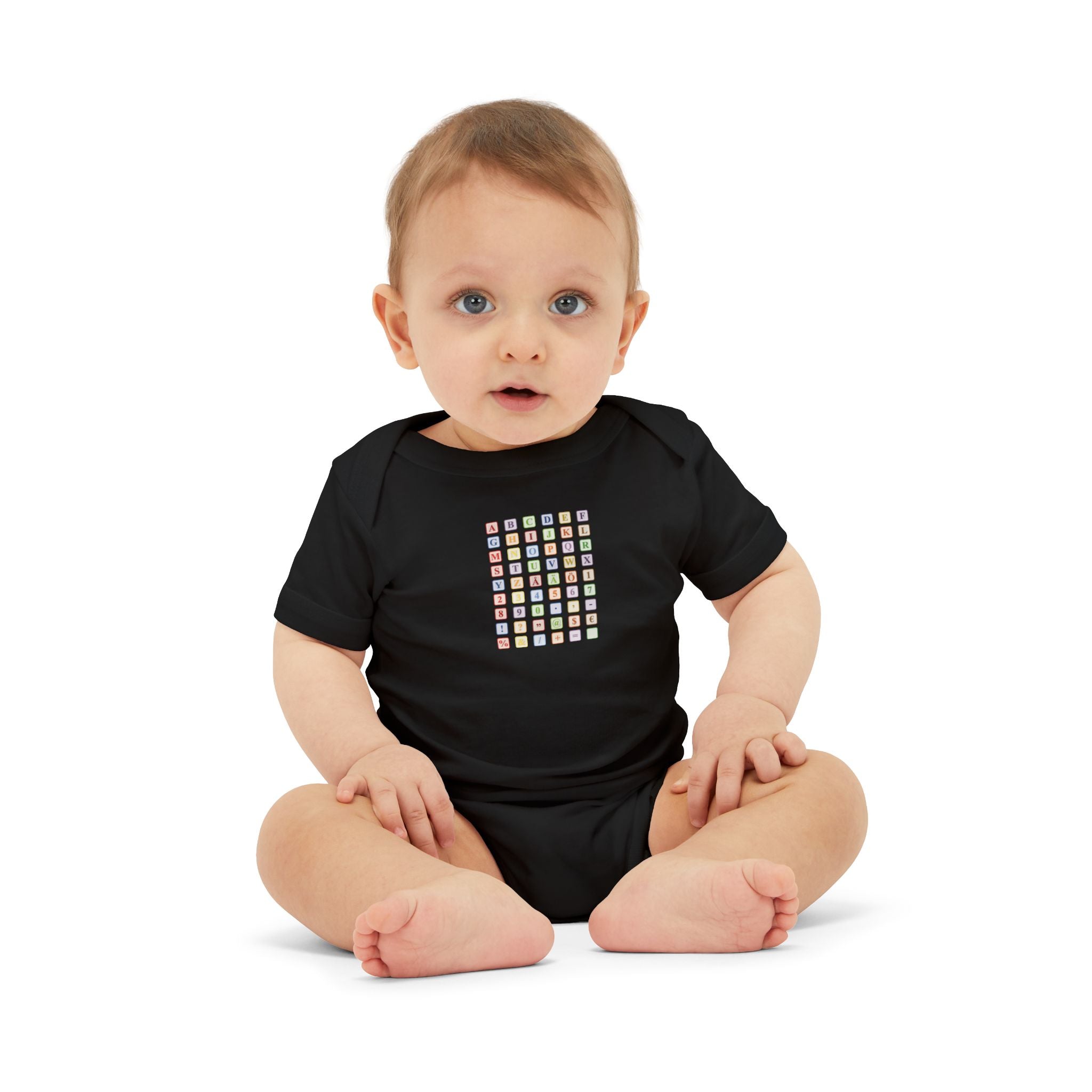 Colorful Alphabet Grid Infant One Piece | Baby Bodysuit