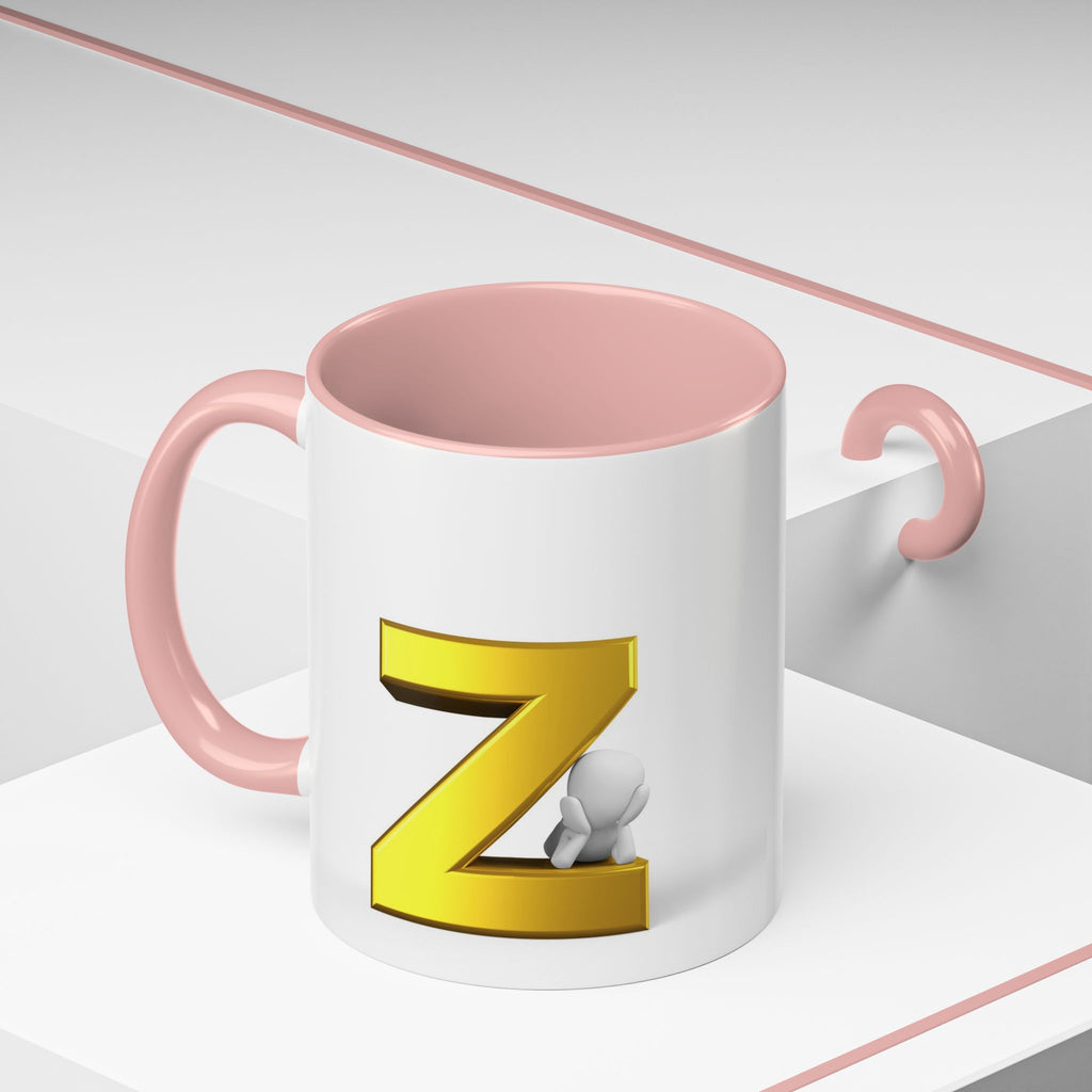 Gold Letter Z Initial Mug | Accent Coffee Mug 11oz or 15oz