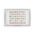 Alphabet Blocks Pattern Acrylic Serving Tray | Pastel Letter Icons