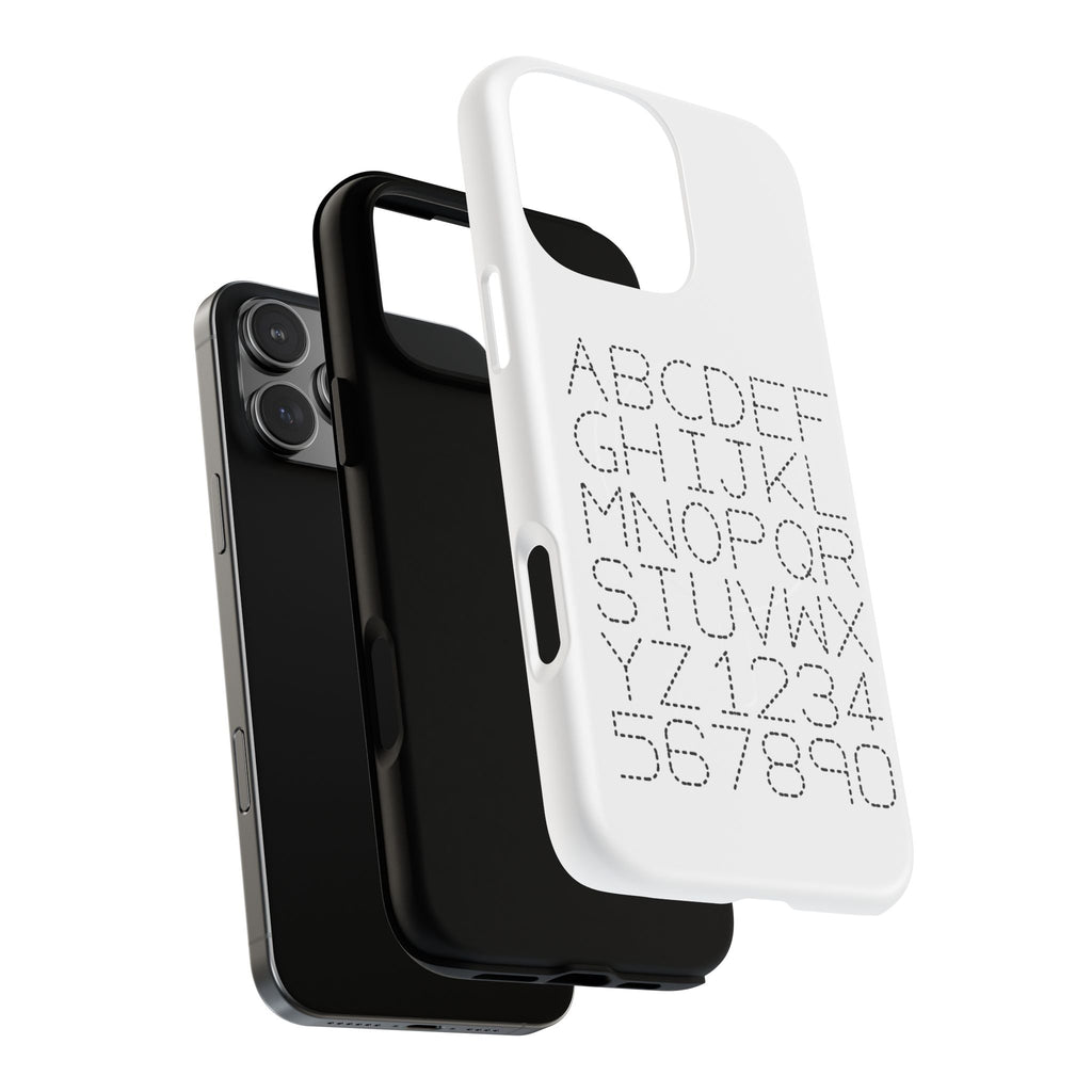 Dotted Alphabet Phone Case | Tough Magnetic Case