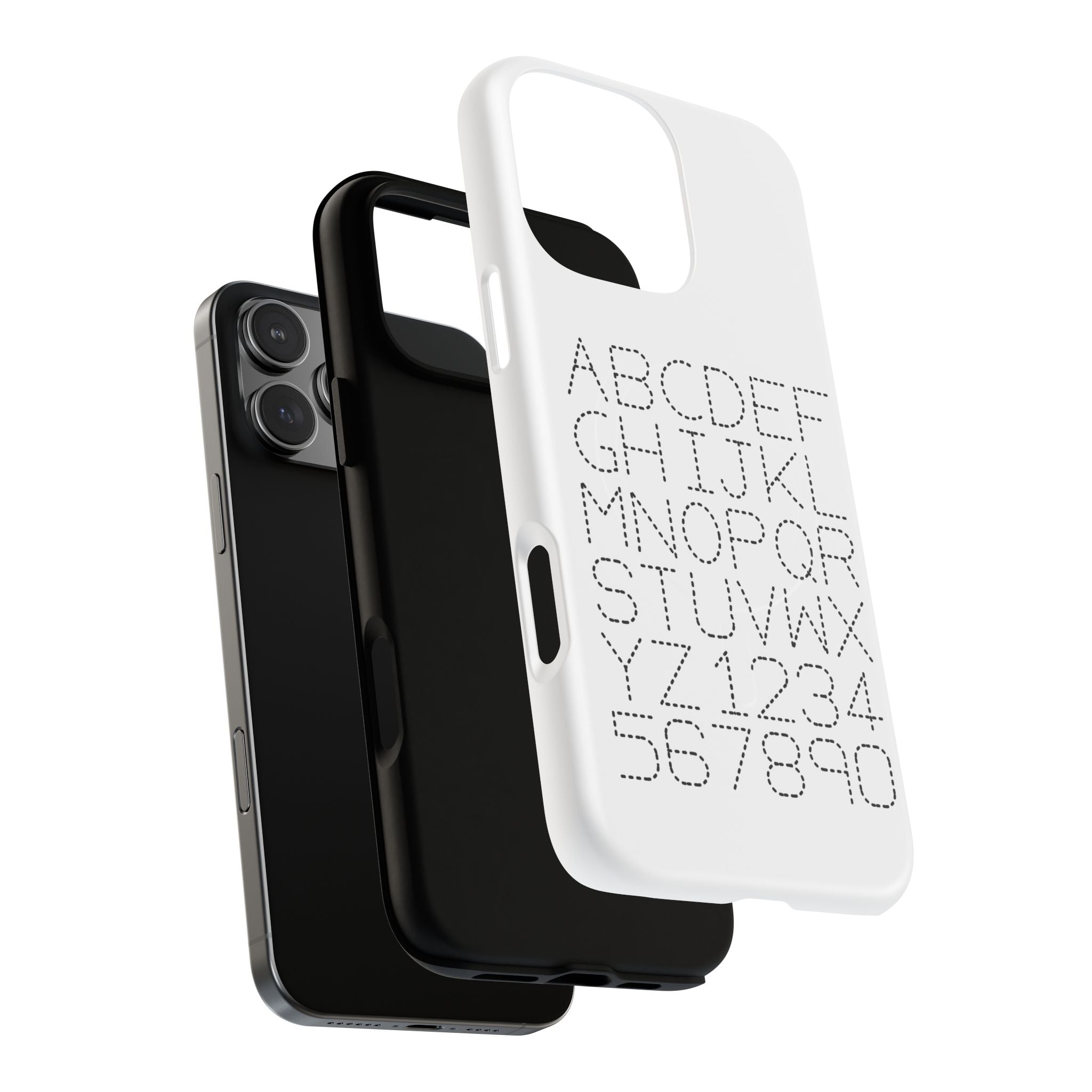 Dotted Alphabet Phone Case | Tough Magnetic Case