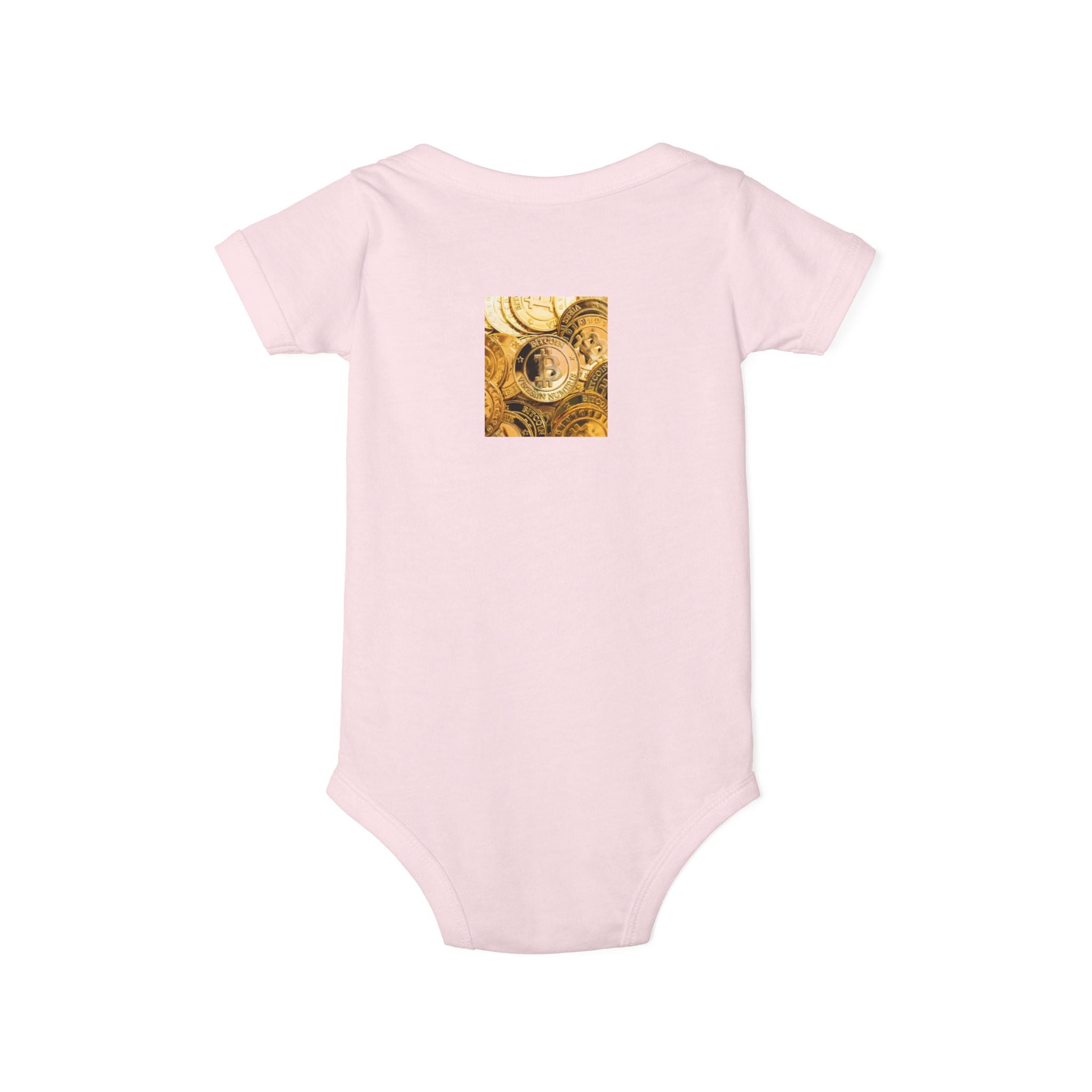Bitcoin Cryptocurrency Infant One Piece | Floral Nursery Baby Bodysuit
