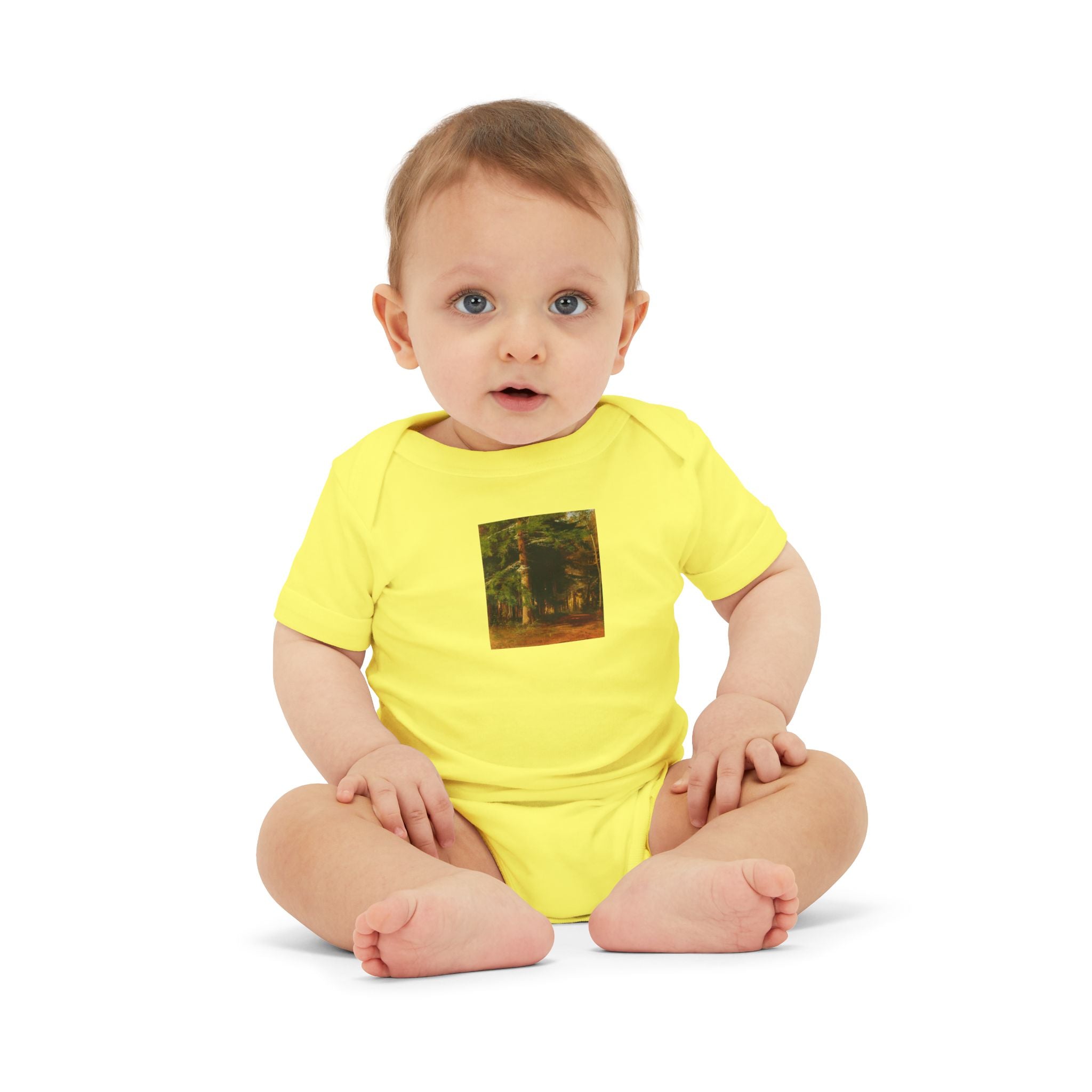 Woodland Forest Illustration Infant Onesie | Baby Bodysuit