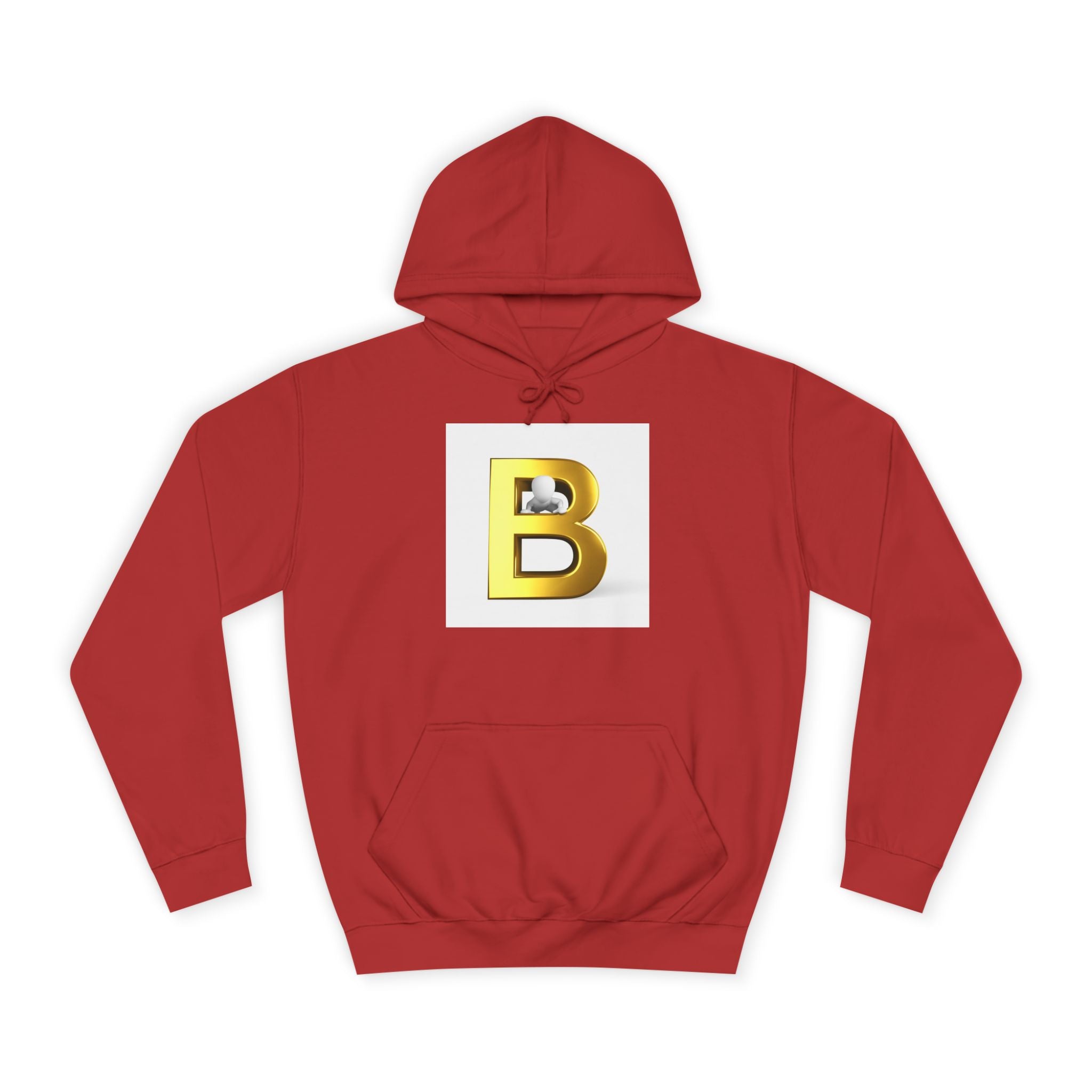 Gold Letter B Hoodie | Monogram Initial Sweatshirt