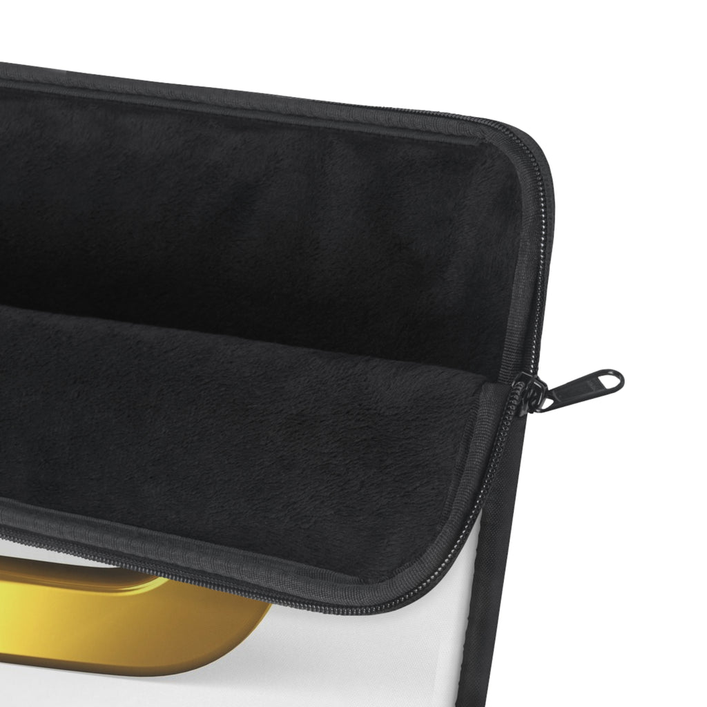 Gold Letter B Initial Laptop Sleeve | Monogram Alphabet Case