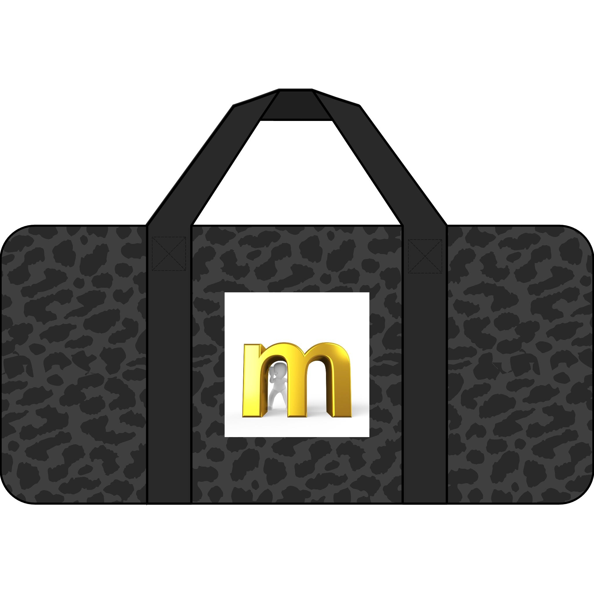Gold M Logo Tripper Duffel Bag | Checkered or Camo Straps