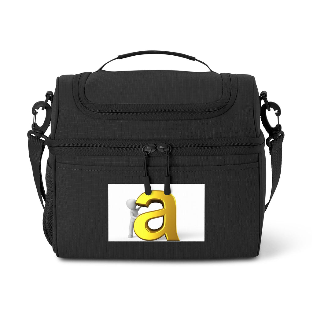 Yellow Letter A Logo Cooler Bag | Insulated Lunch Tote