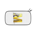 Gold 3D Letter M with Figure Passport Wallet | Monogram Travel Case