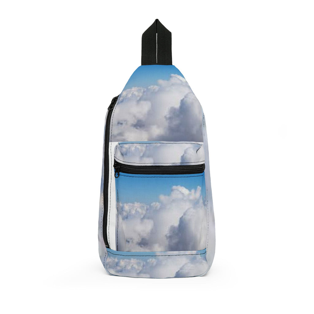 Blue Sky Clouds Sling Bag | Cloud Print Crossbody Pack