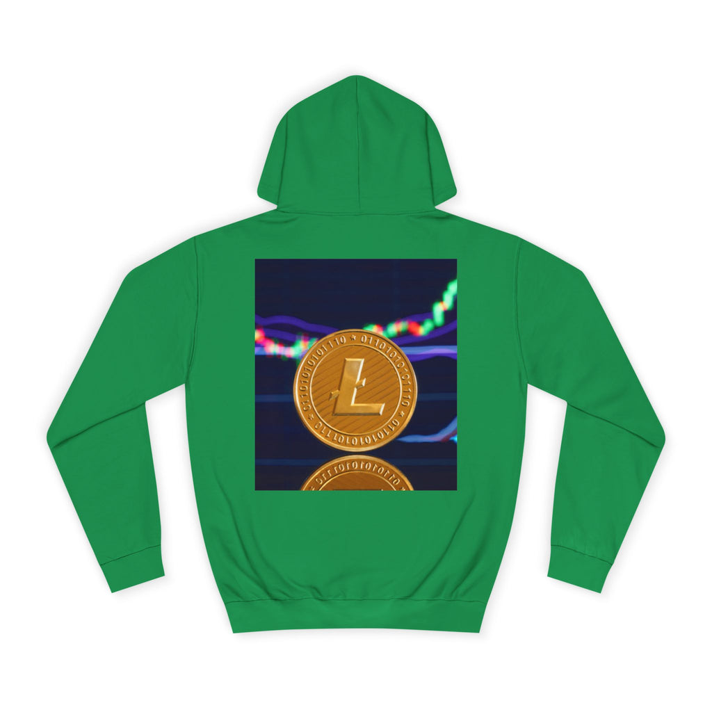 Litecoin Coin Graphic Hoodie | Crypto Chart Design, Digital Currency Apparel