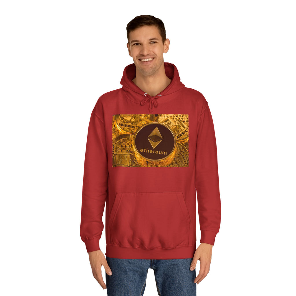 Ethereum Coin Hoodie | Crypto Logo Sweatshirt, Blockchain Design