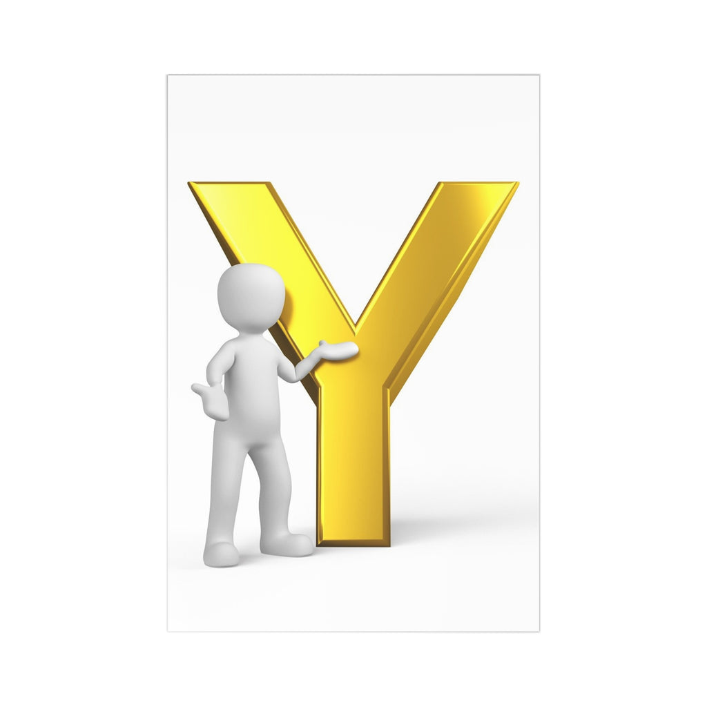 Letter Y Postcards (7 pcs)