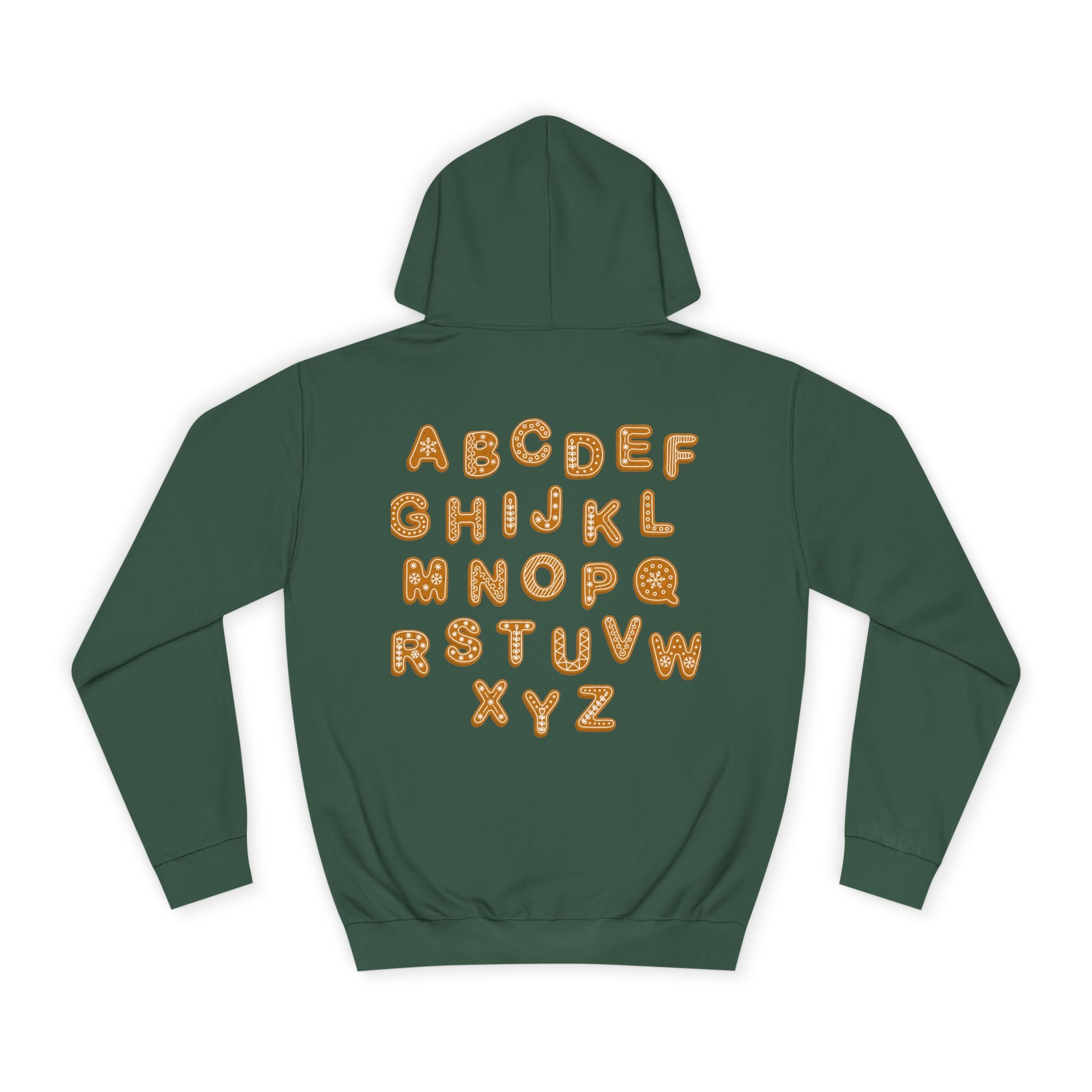 Cookie Alphabet Hoodie | Letters A to Z Cookie Font Sweatshirt
