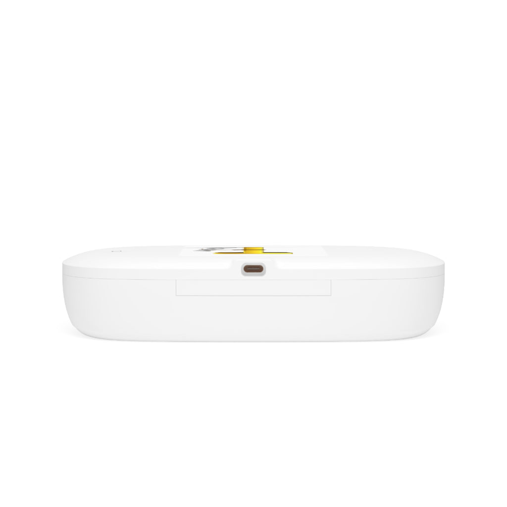 3D Figure Pushing Gold Letter T Wireless Charging Pad | UV Phone Sanitizer